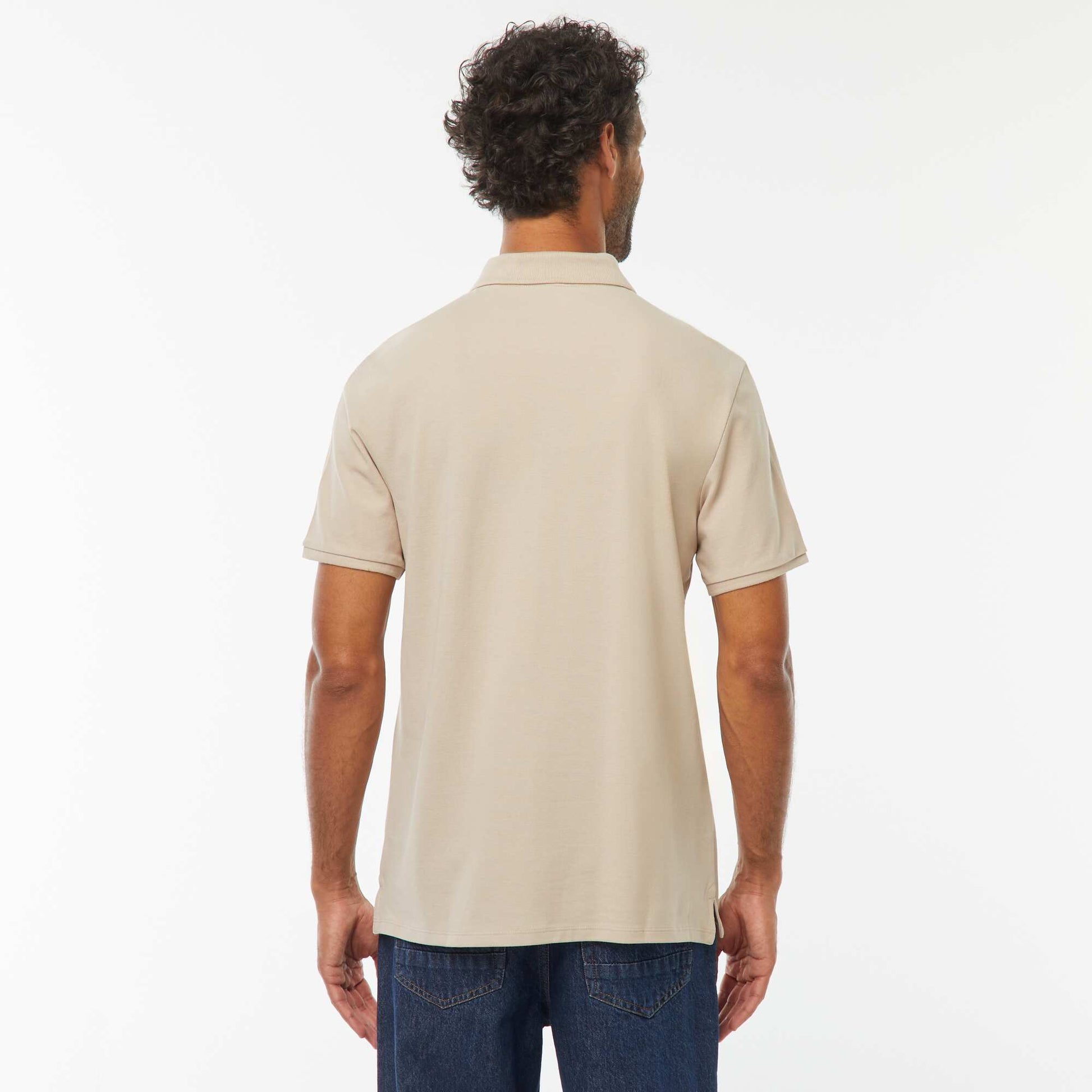 Polo maille piquée coton 220 gr - unisexe BEIGE
