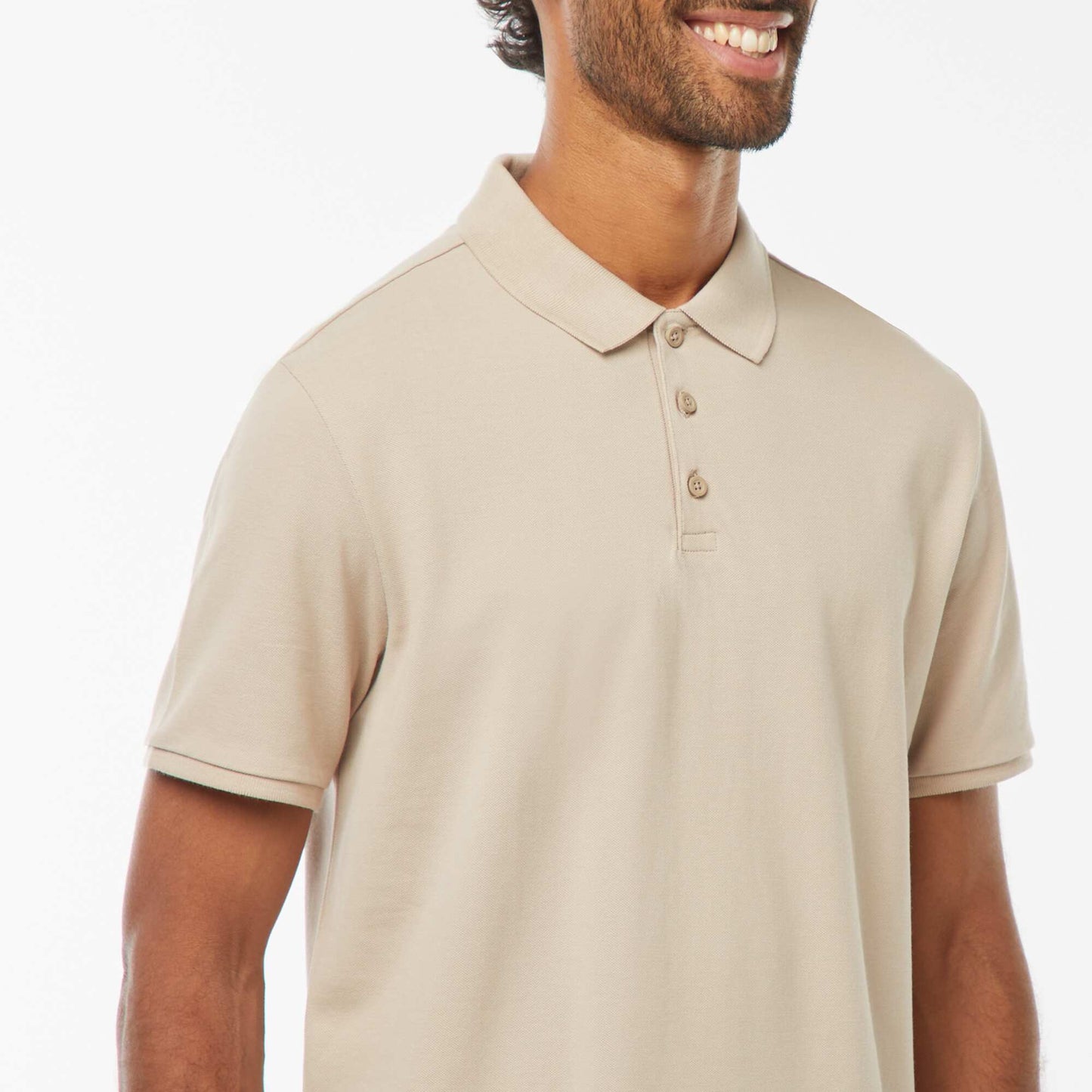 Polo maille piquée coton 220 gr - unisexe BEIGE