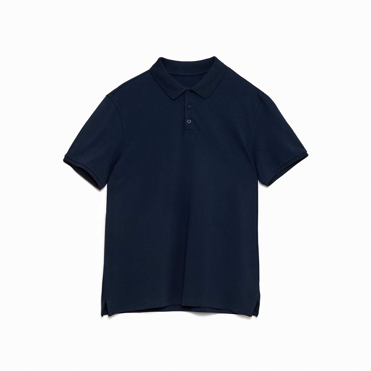 Polo maille piquée coton 220 gr - unisexe BLEU MARINE