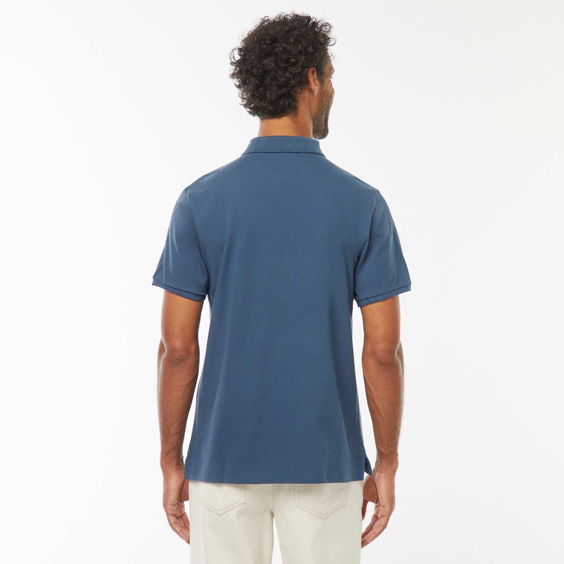 Polo maille piquée coton 220 gr - unisexe BLEU