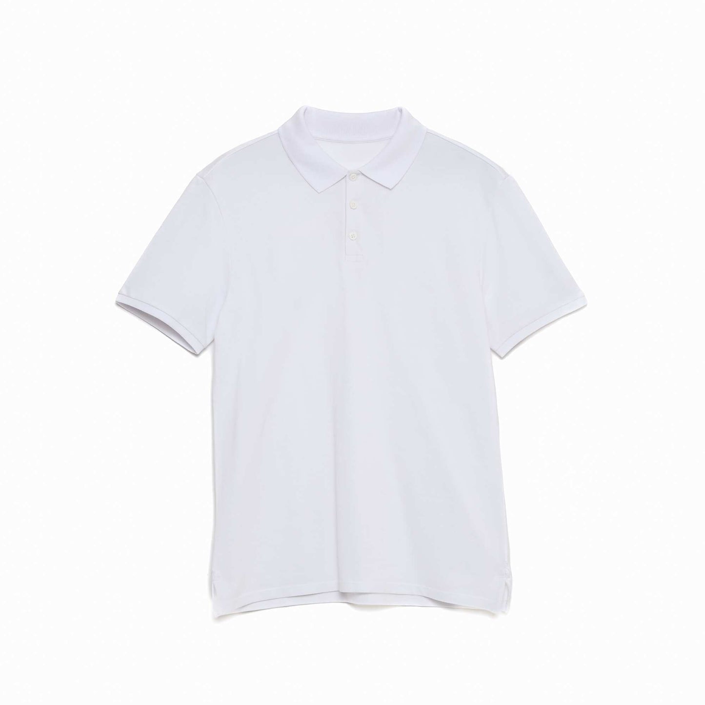 Polo maille piquée coton 220 gr - unisexe BLANC