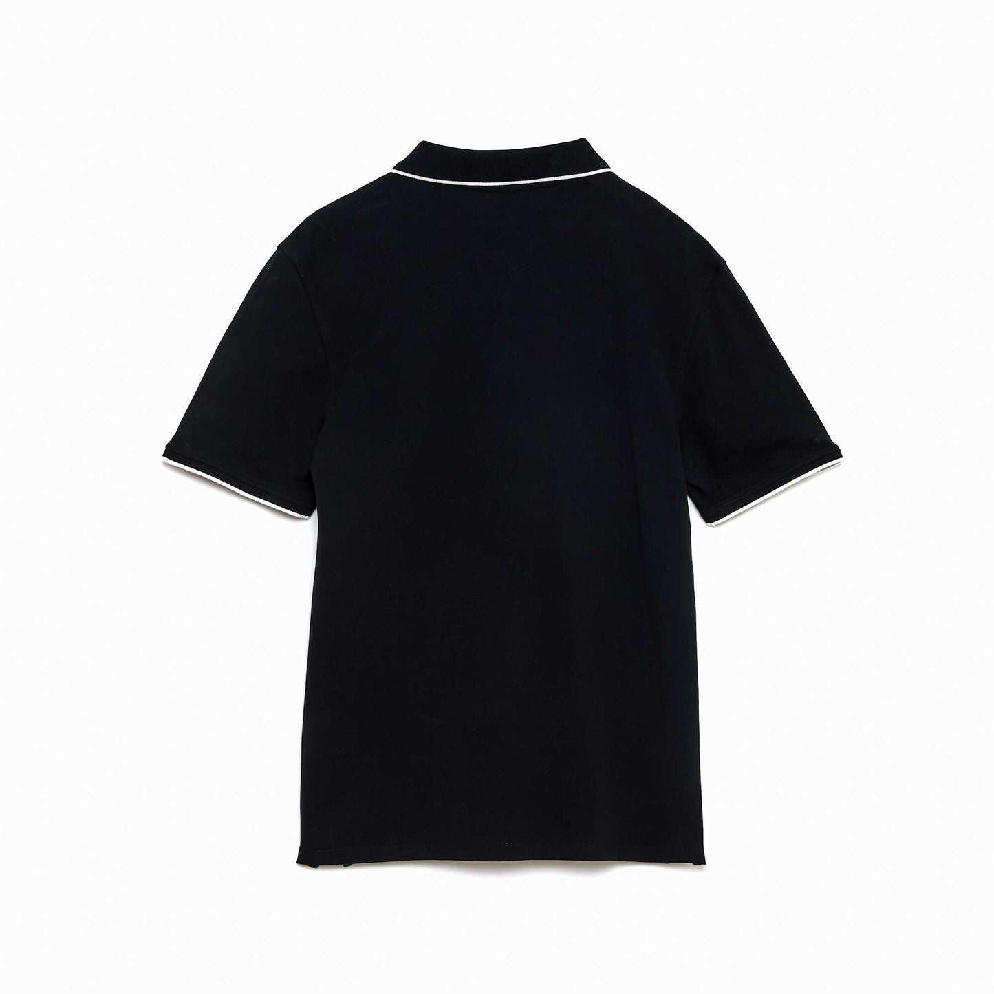 Polo maille piquée coton 220 gr NOIR