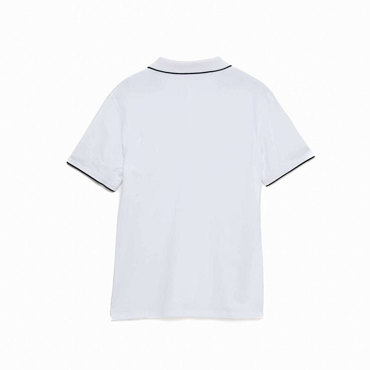 Polo maille piquée coton 220 gr BLANC