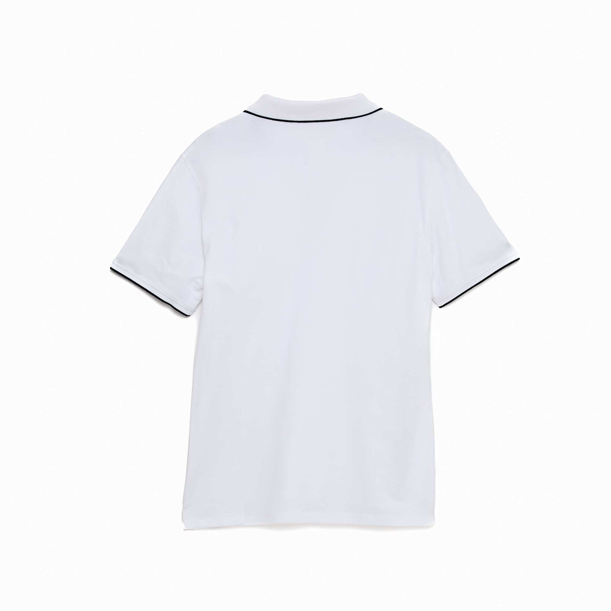 Polo maille piquée coton 220 gr BLANC