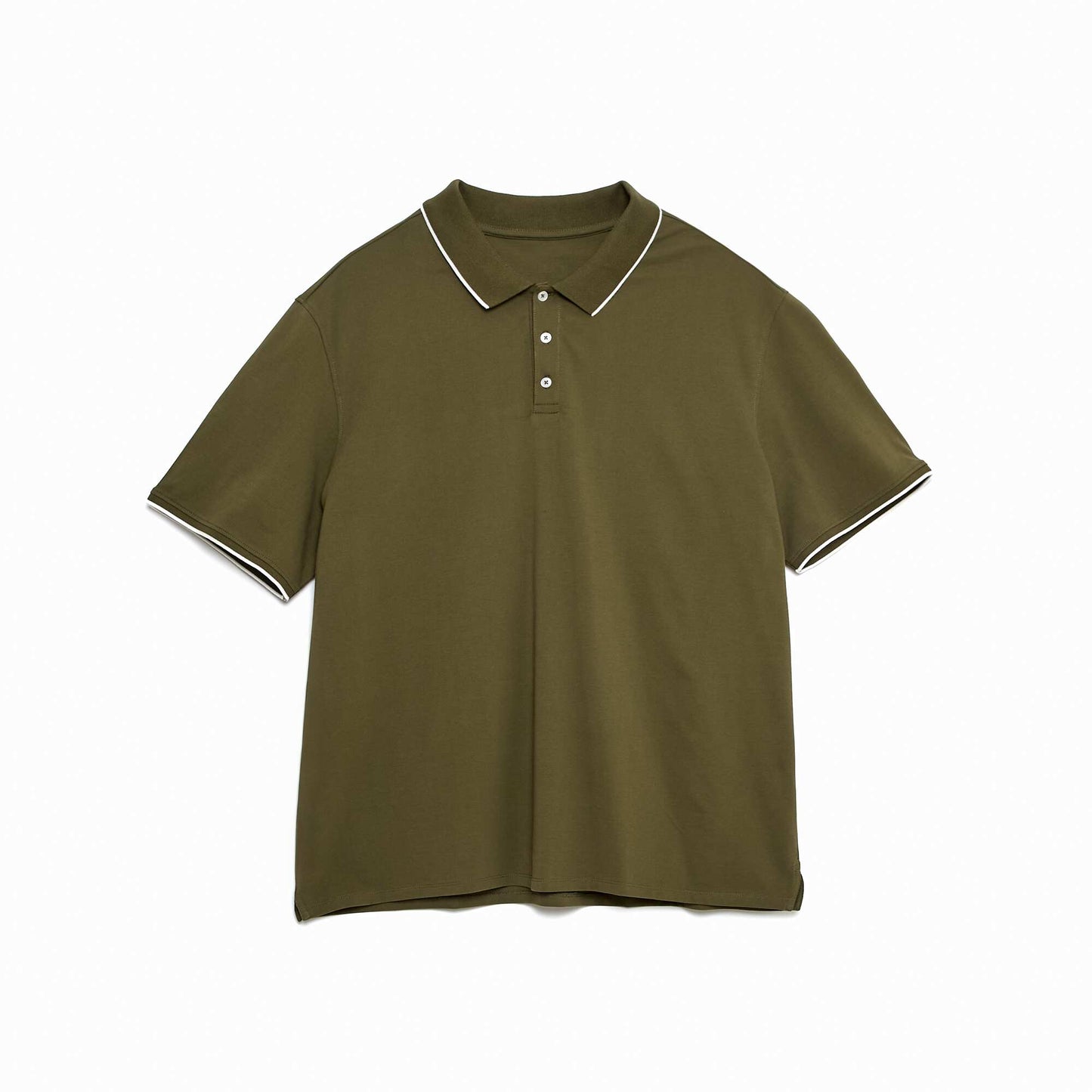 Polo maille piquée coton 220 gr KAKI