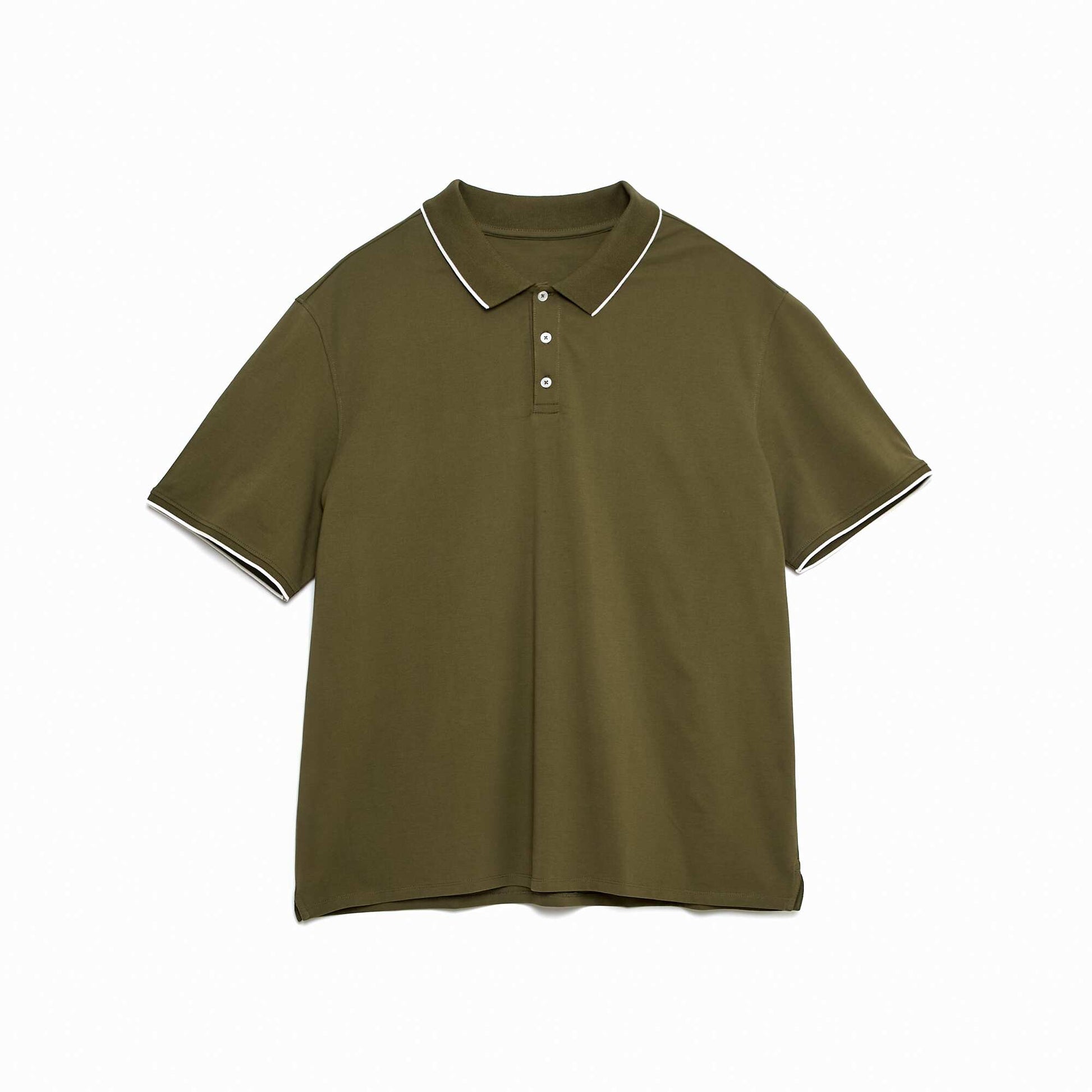 Polo maille piquée coton 220 gr KAKI