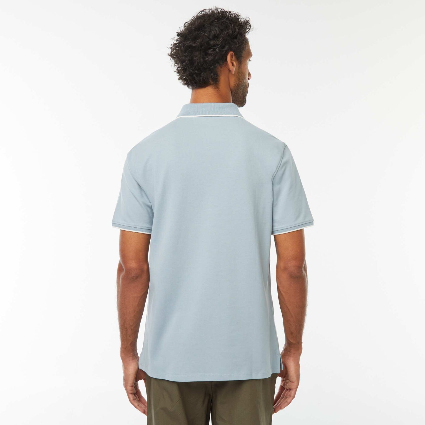 Polo maille piquée coton 220 gr BLEU