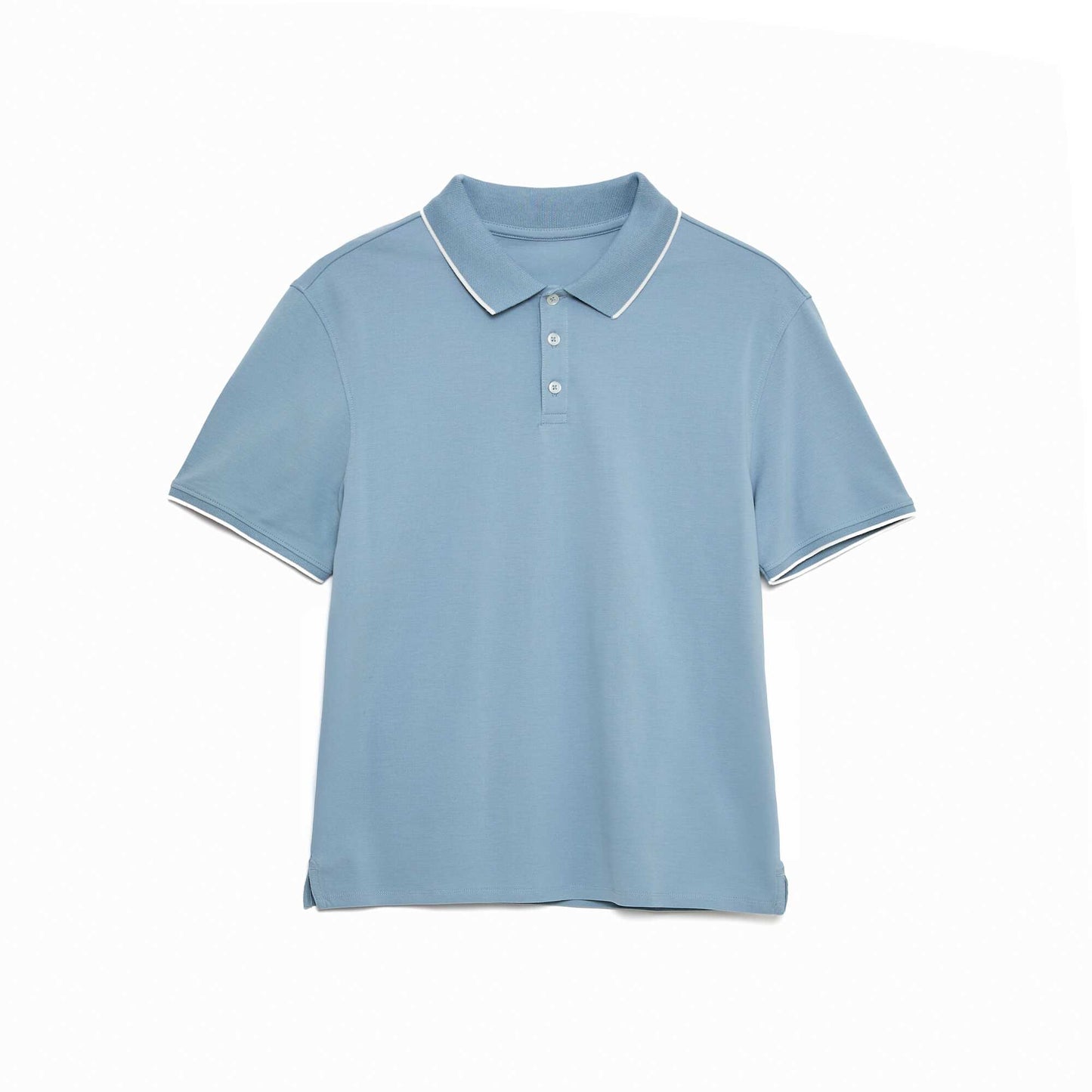 Polo maille piquée coton 220 gr BLEU
