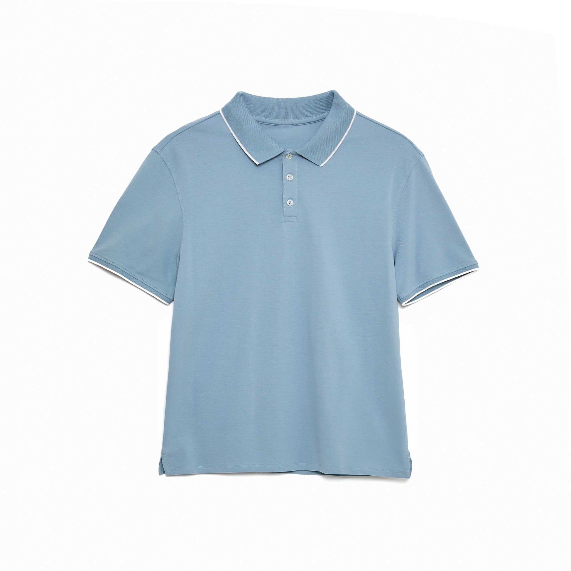 Polo maille piquée coton 220 gr BLEU