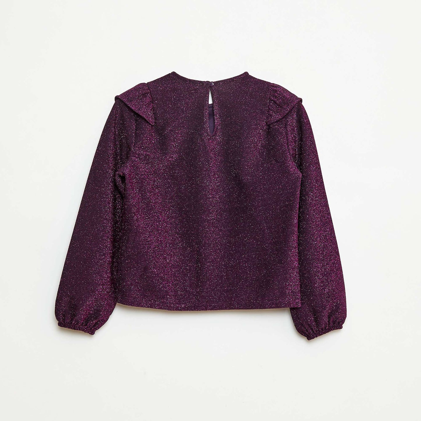 T-shirt brillant manches longues VIOLET