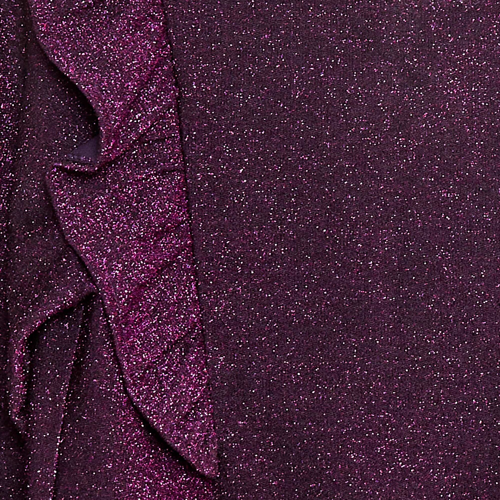 T-shirt brillant manches longues VIOLET