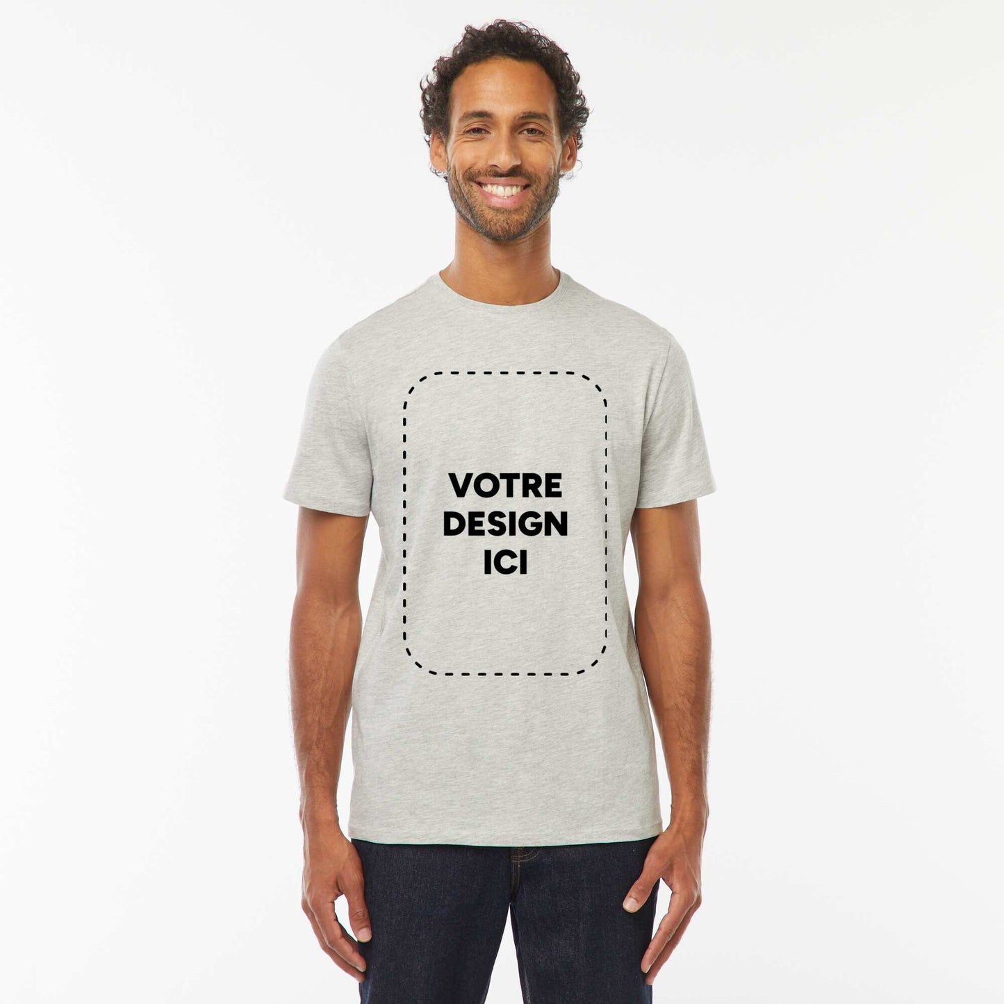 T-shirt coton 160 Gr - unisexe GRIS