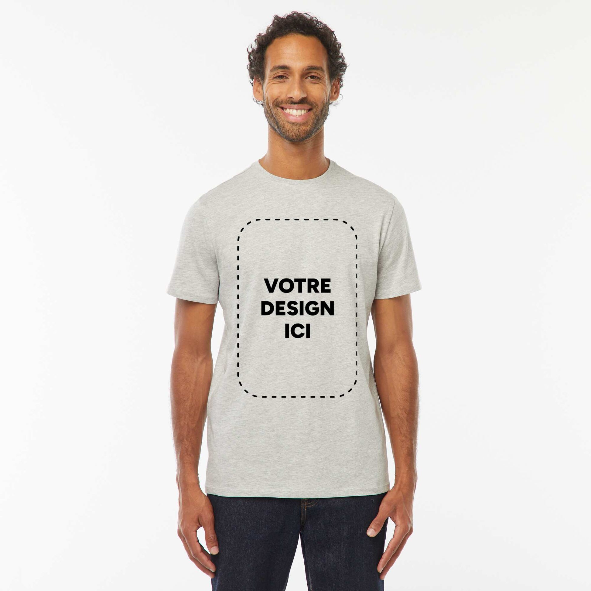 T-shirt coton 160 Gr - unisexe GRIS