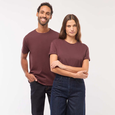 T-shirt coton 160 Gr - unisexe BORDEAUX