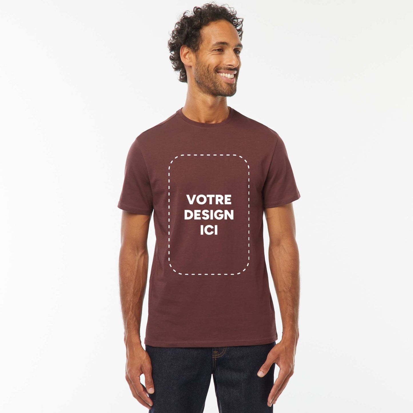 T-shirt coton 160 Gr - unisexe BORDEAUX