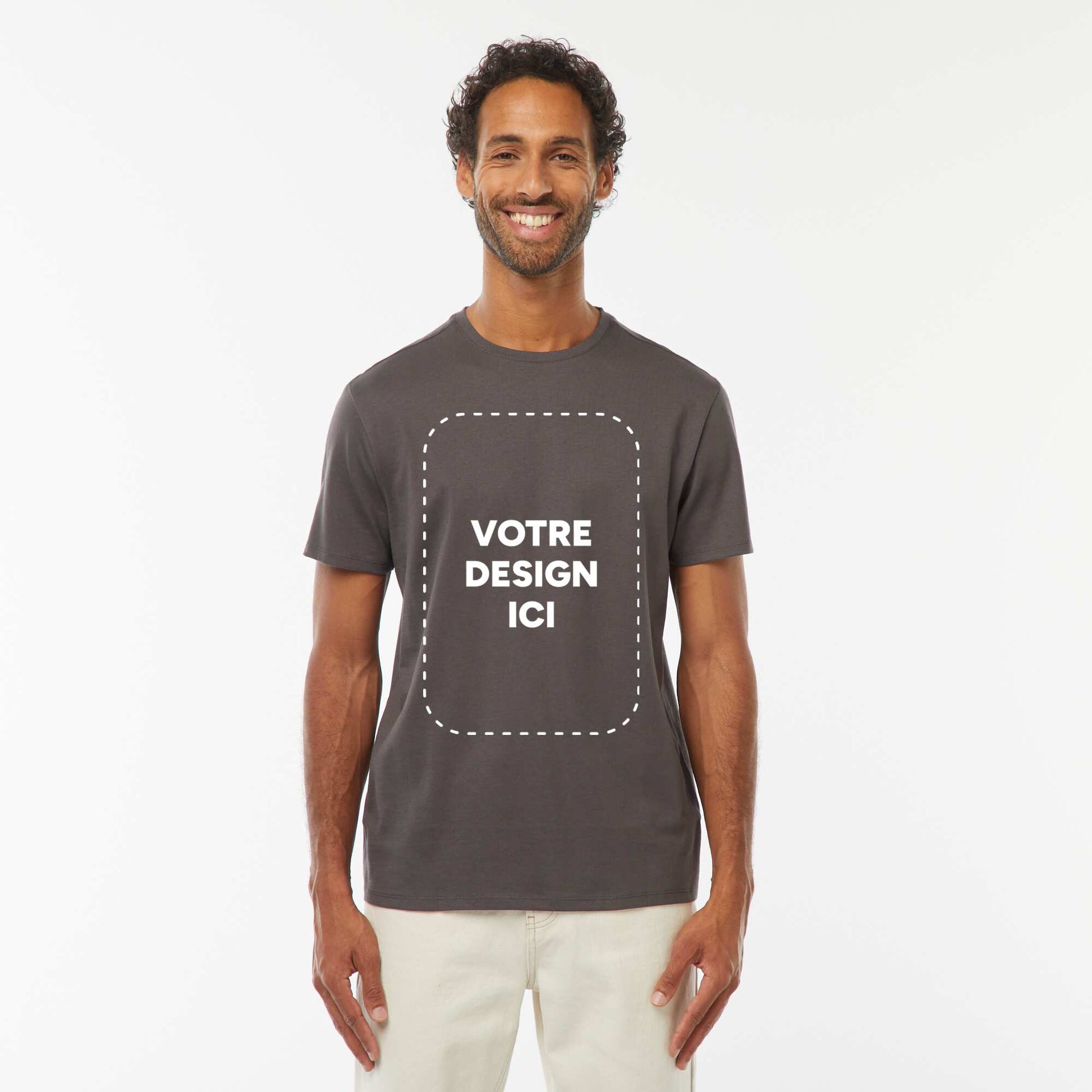 T-shirt coton 225 Gr - unisexe GRIS