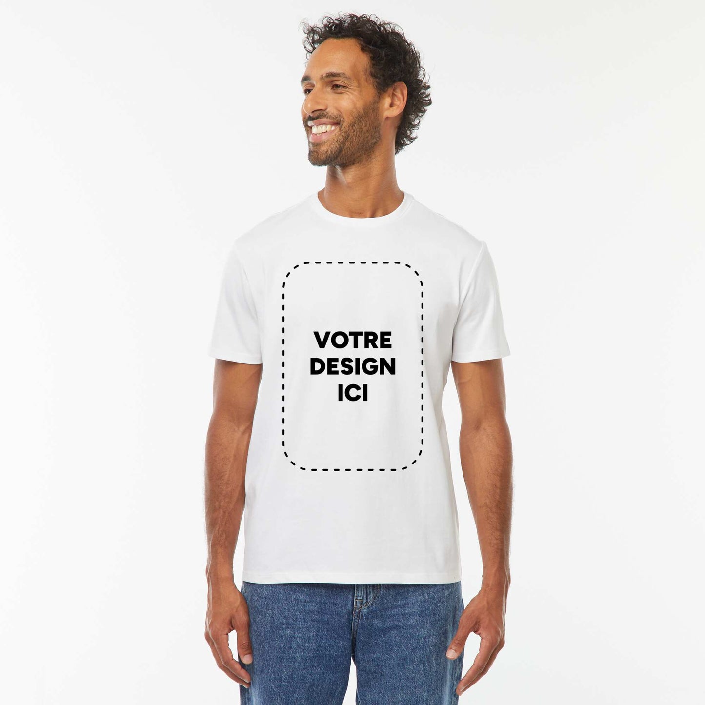 T-shirt coton 225 Gr - unisexe BLANC