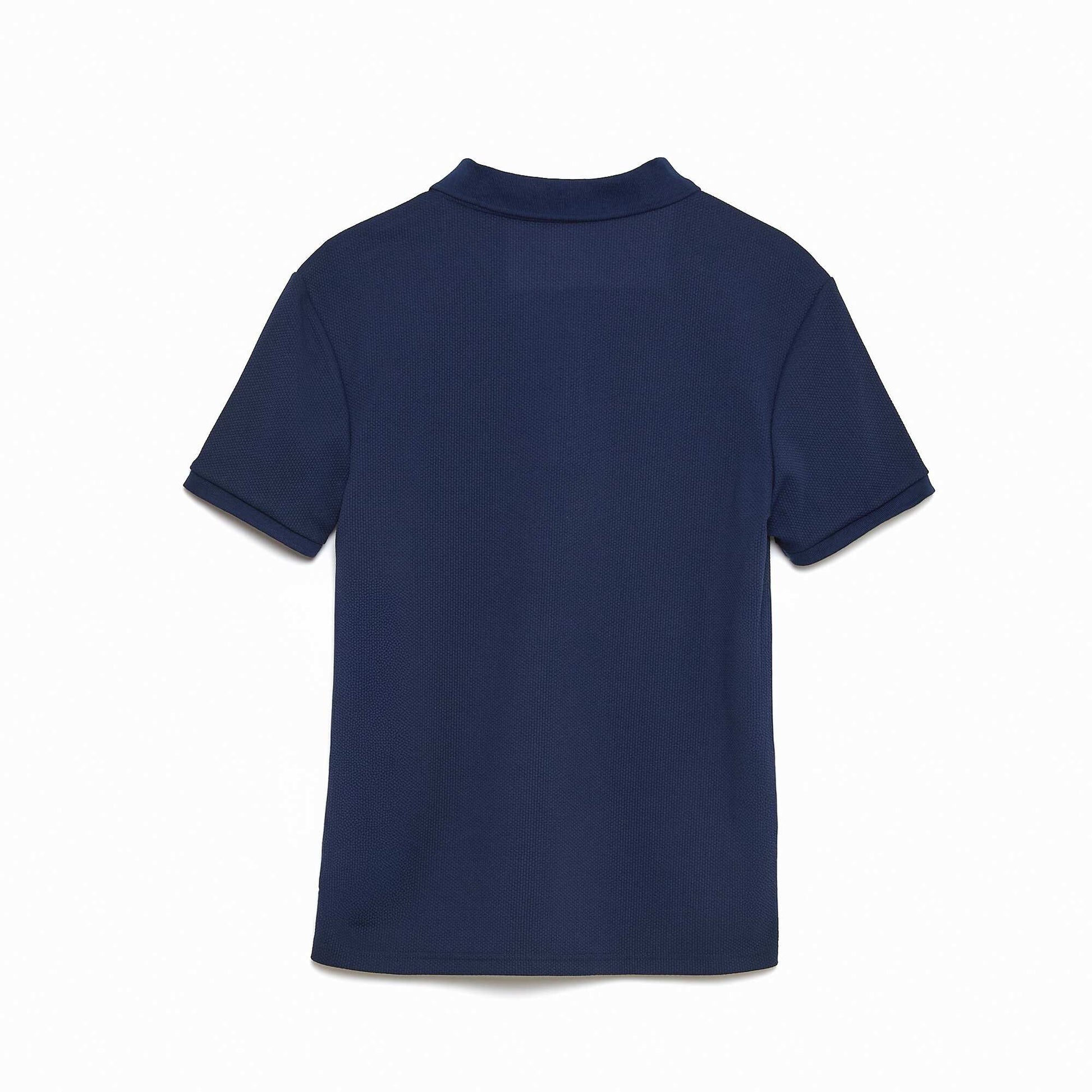 Polo maille piquée polyester 250 gr BLEU MARINE