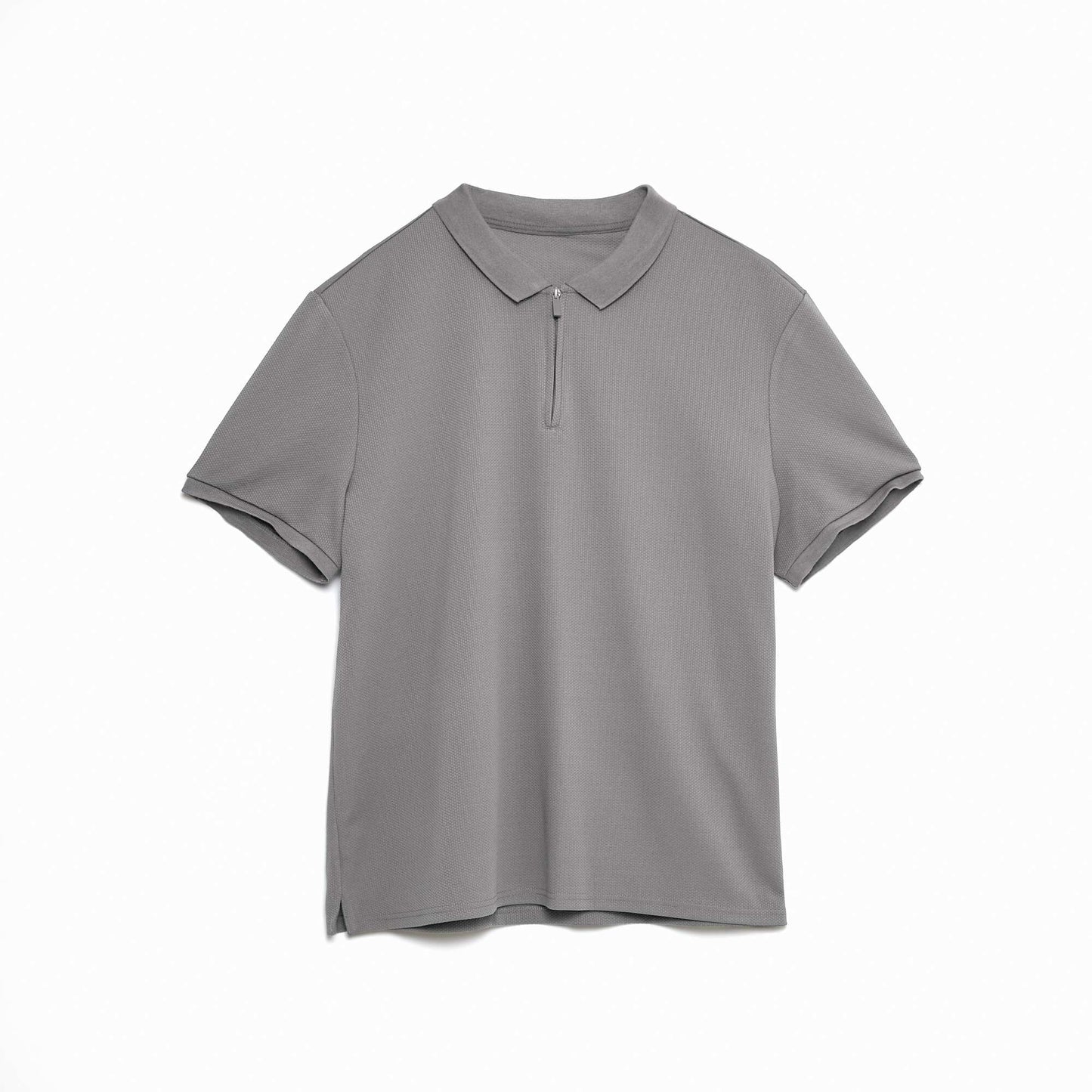 Polo maille piquée polyester 250 gr GRIS