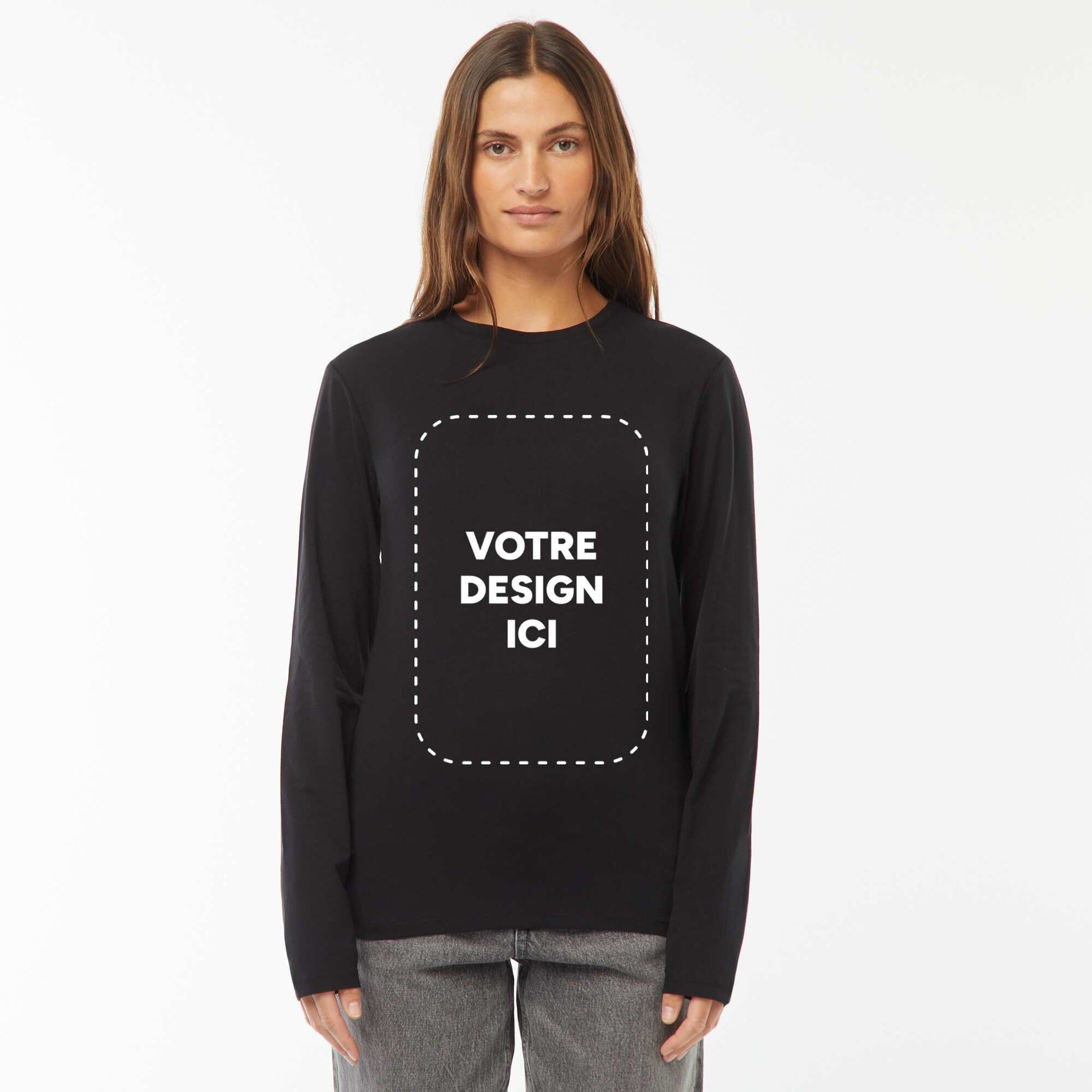 T-shirt coton 160 Gr - unisexe NOIR