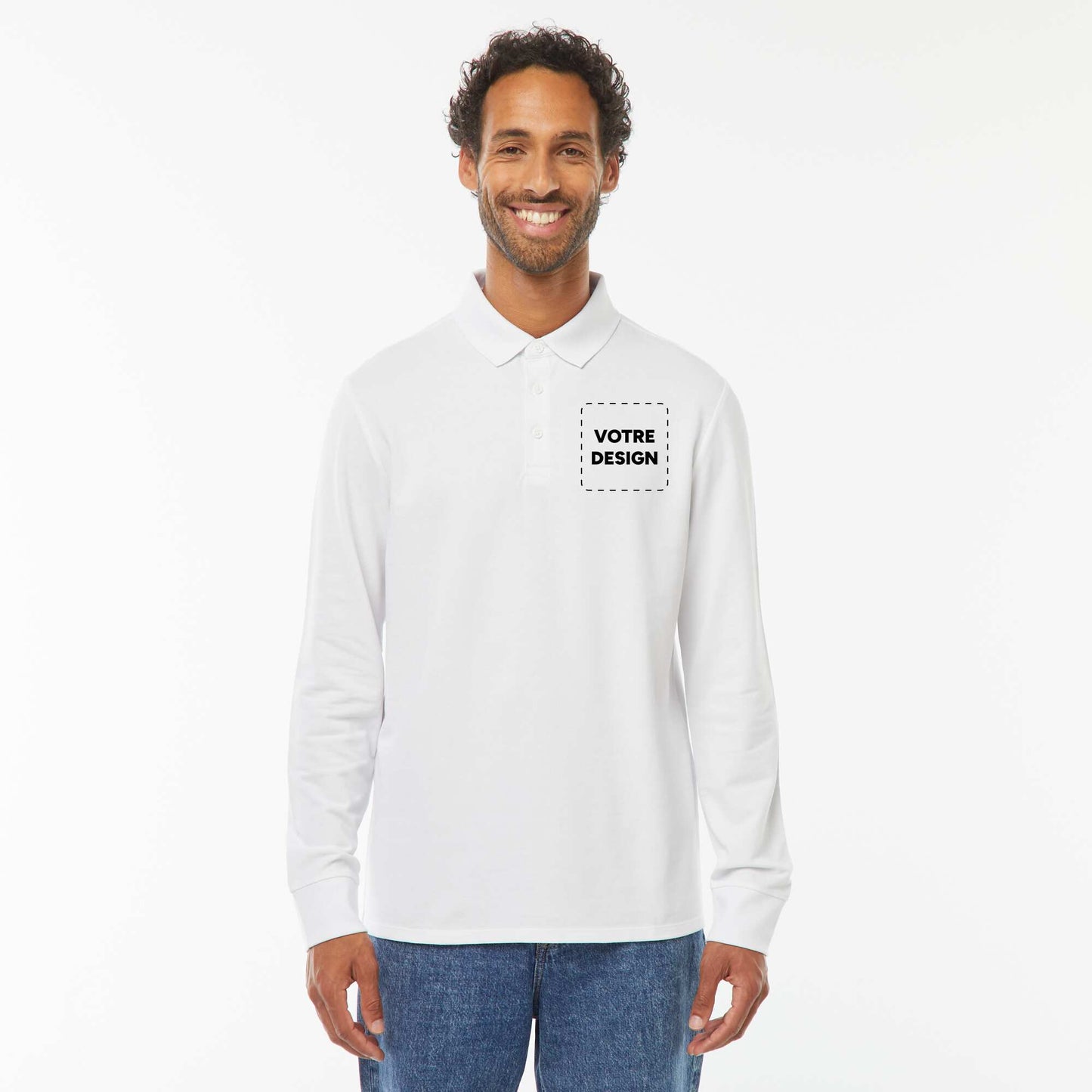 Polo piqué coton 220 Gr - unisexe - Blanc BLANC