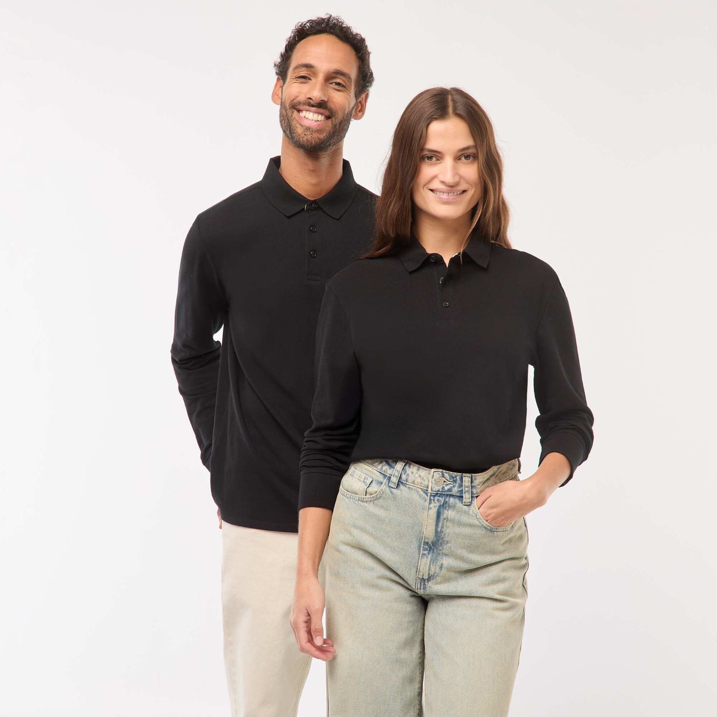 Polo piqué coton 220 Gr - unisexe - Noir NOIR