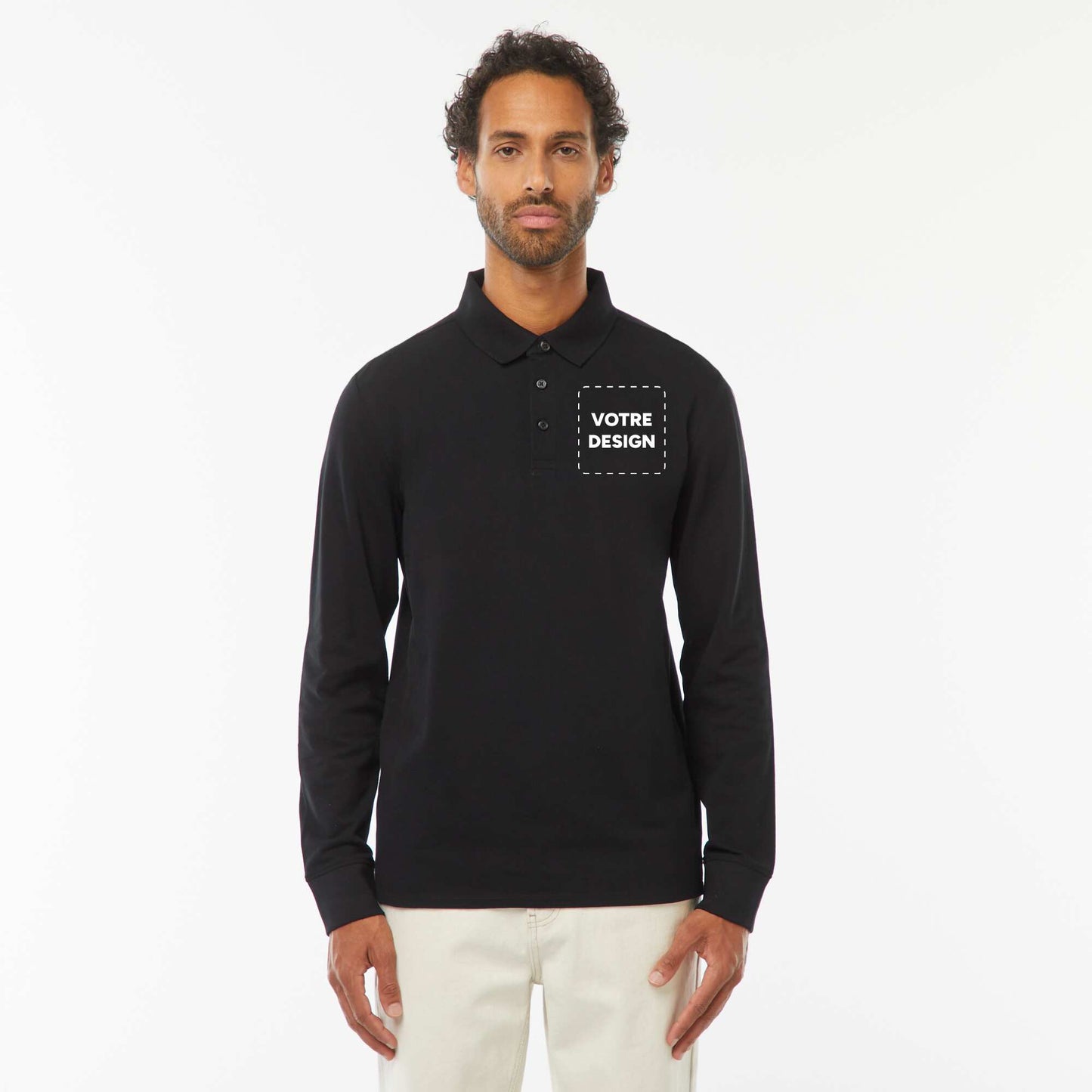 Polo piqué coton 220 Gr - unisexe - Noir NOIR