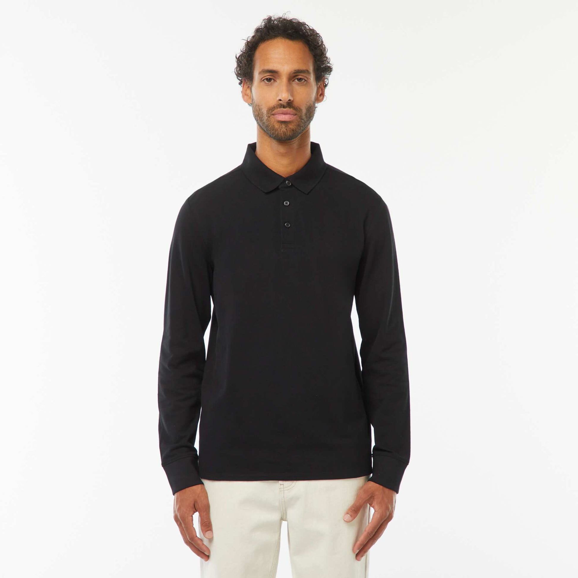 Polo piqué coton 220 Gr - unisexe - Noir NOIR