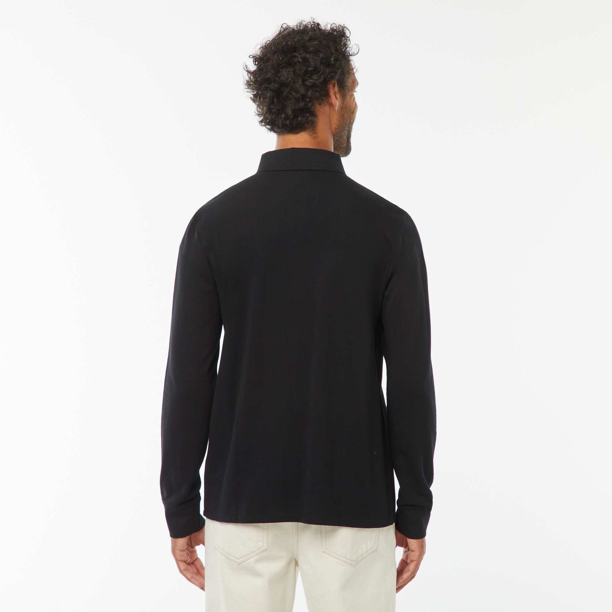 Polo piqué coton 220 Gr - unisexe - Noir NOIR