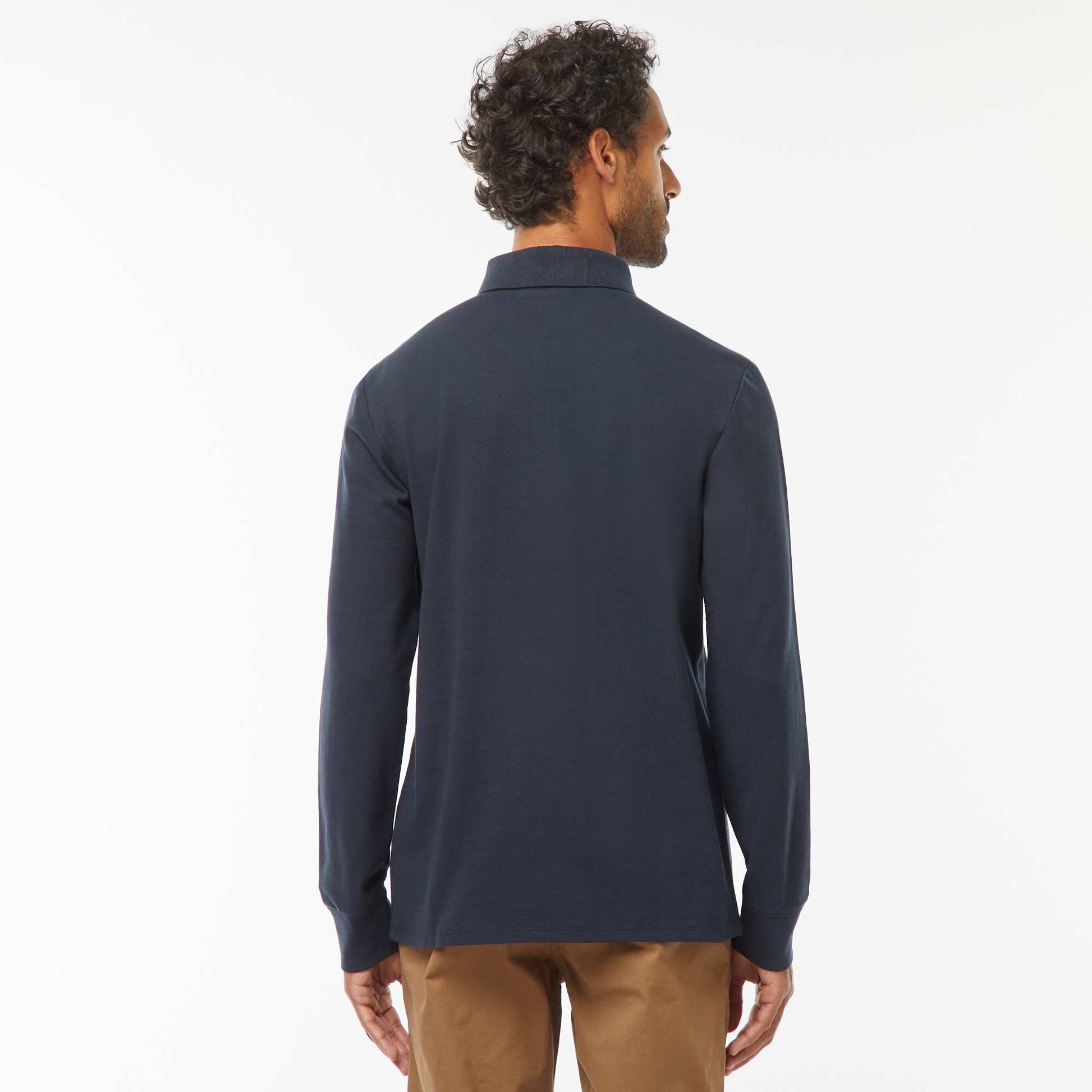 Polo piqué coton 220 Gr - unisexe - Marine BLEU