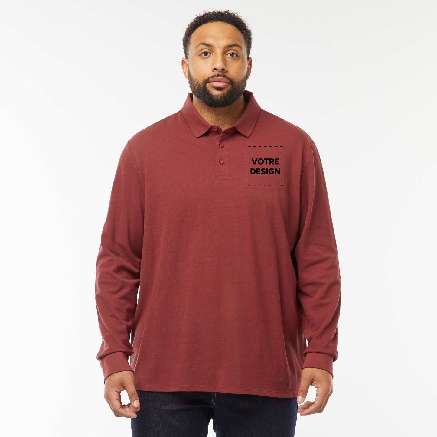 Polo piqué coton 220 Gr - unisexe - Rouge ROUGE