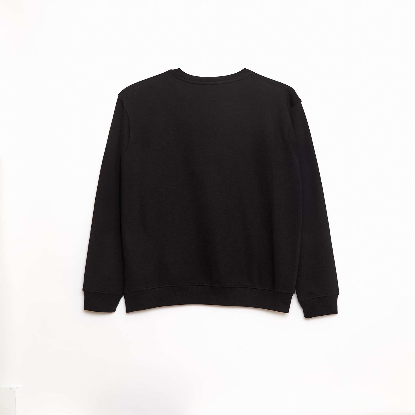 Sweat col rond molleton 260 Gr  - Unisexe NOIR