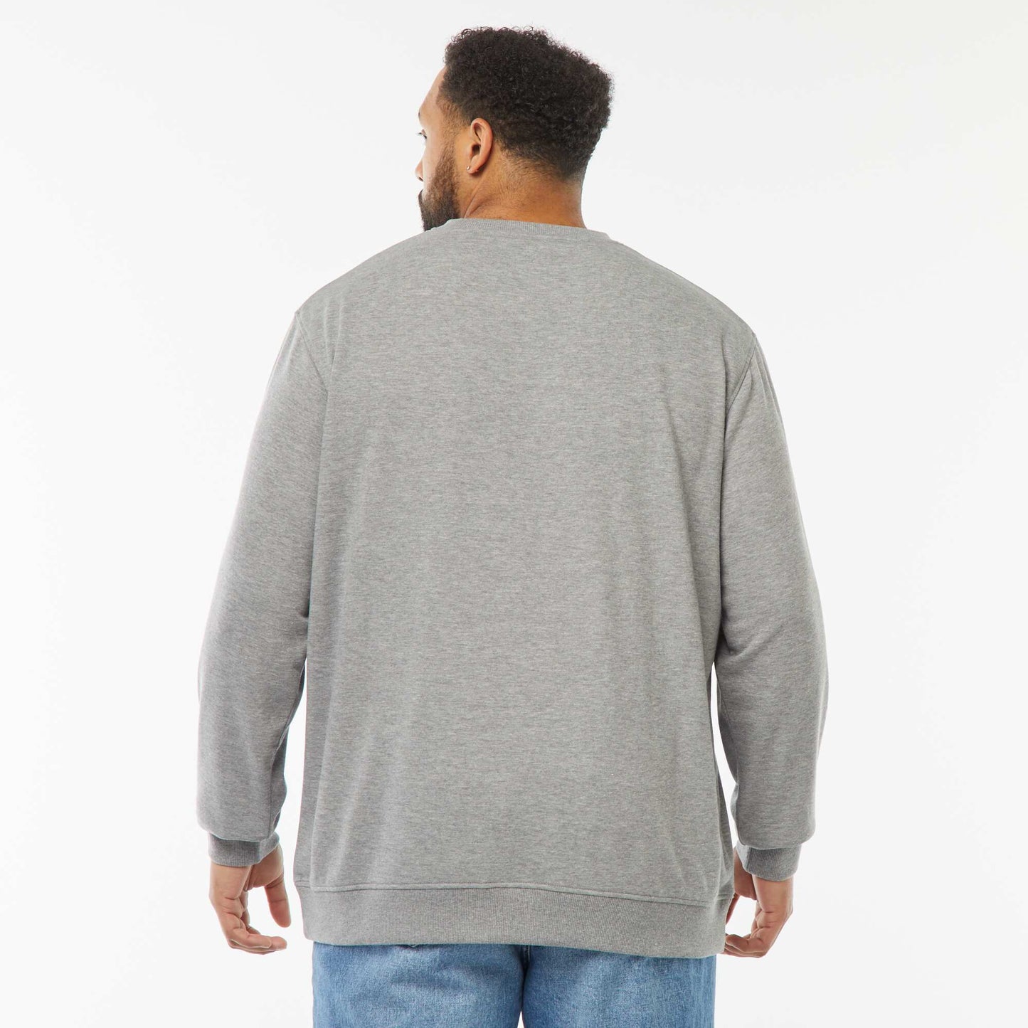 Sweat col rond molleton 260 Gr  - Unisexe GRIS