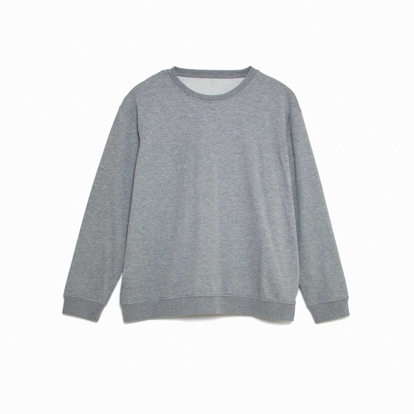 Sweat col rond molleton 260 Gr  - Unisexe GRIS