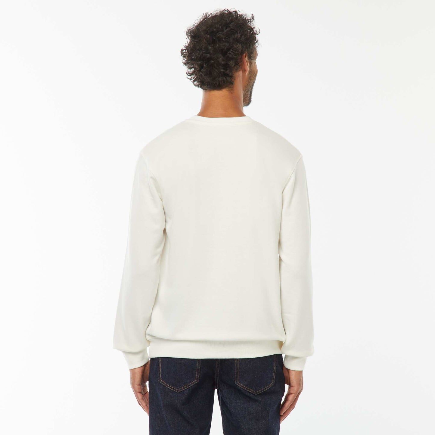 Sweat col rond molleton 260 Gr  - Unisexe BLANC