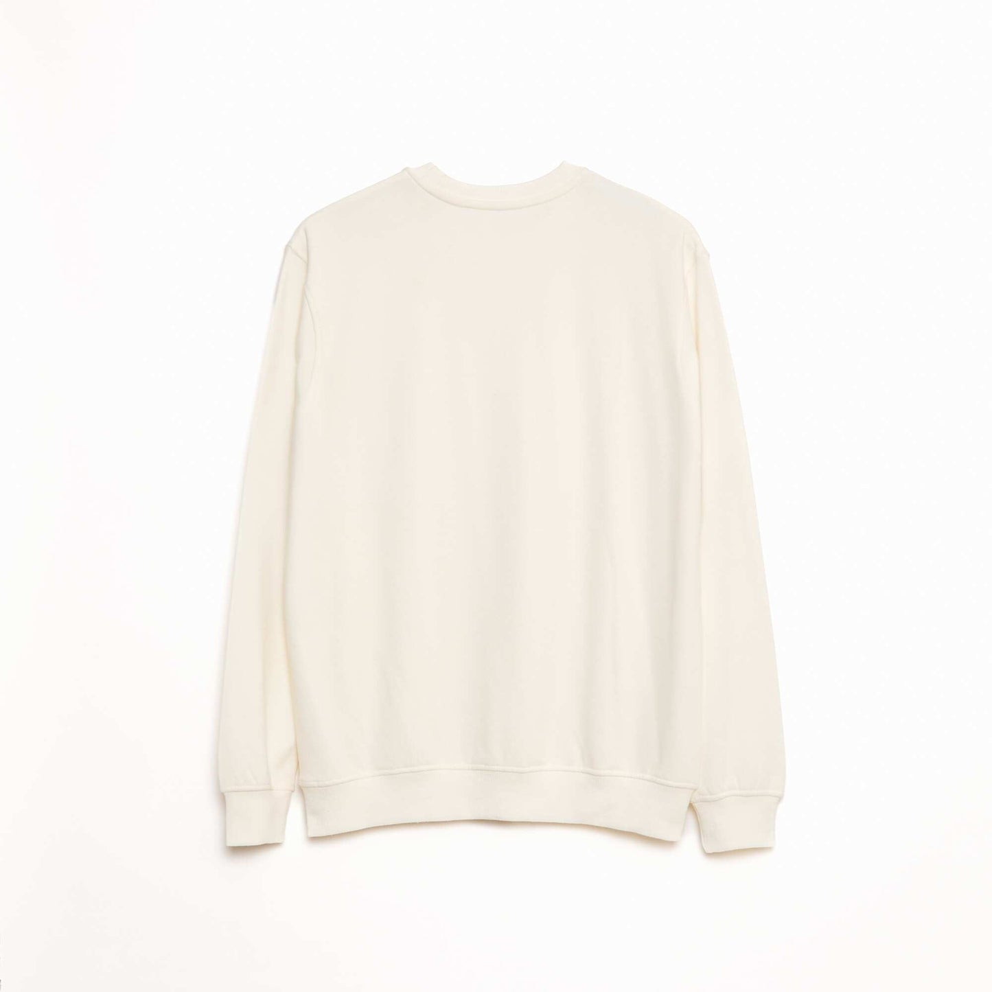 Sweat col rond molleton 260 Gr  - Unisexe BLANC
