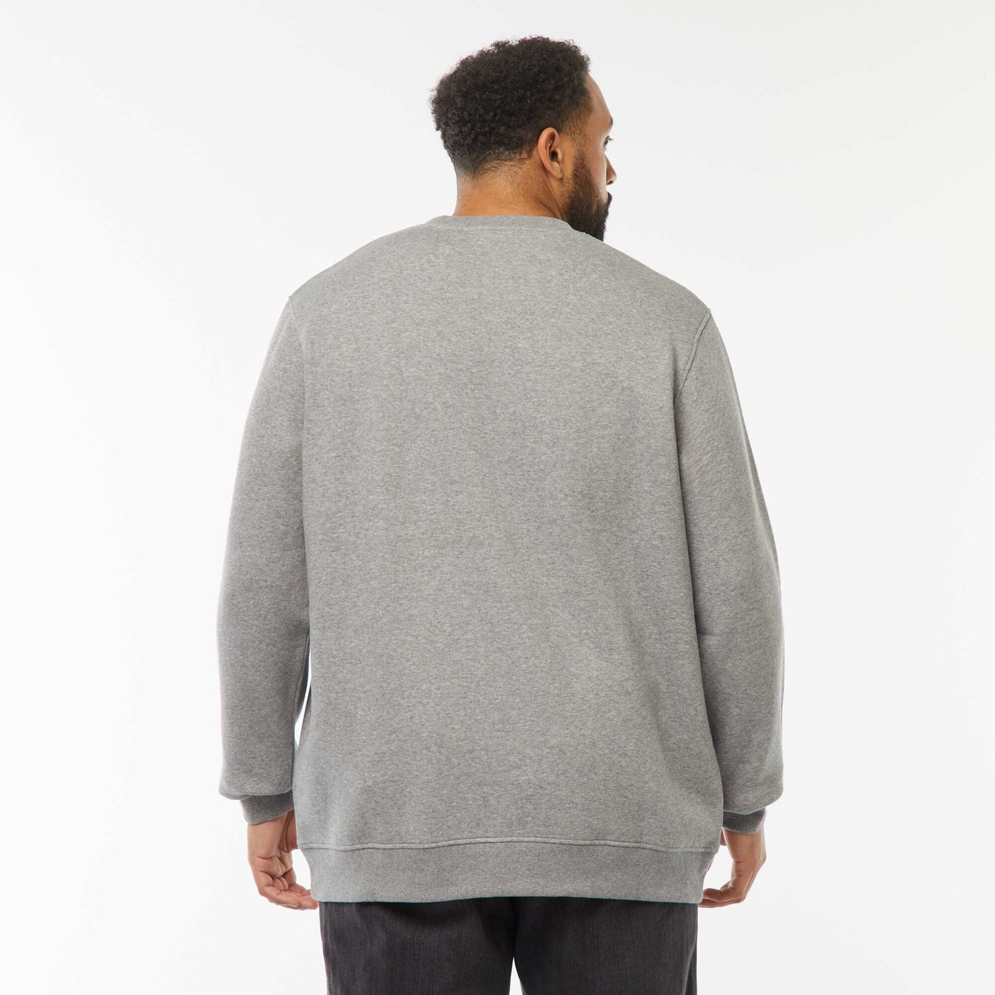 Sweat col rond molleton gratté 260 Gr  - Unisexe GRIS