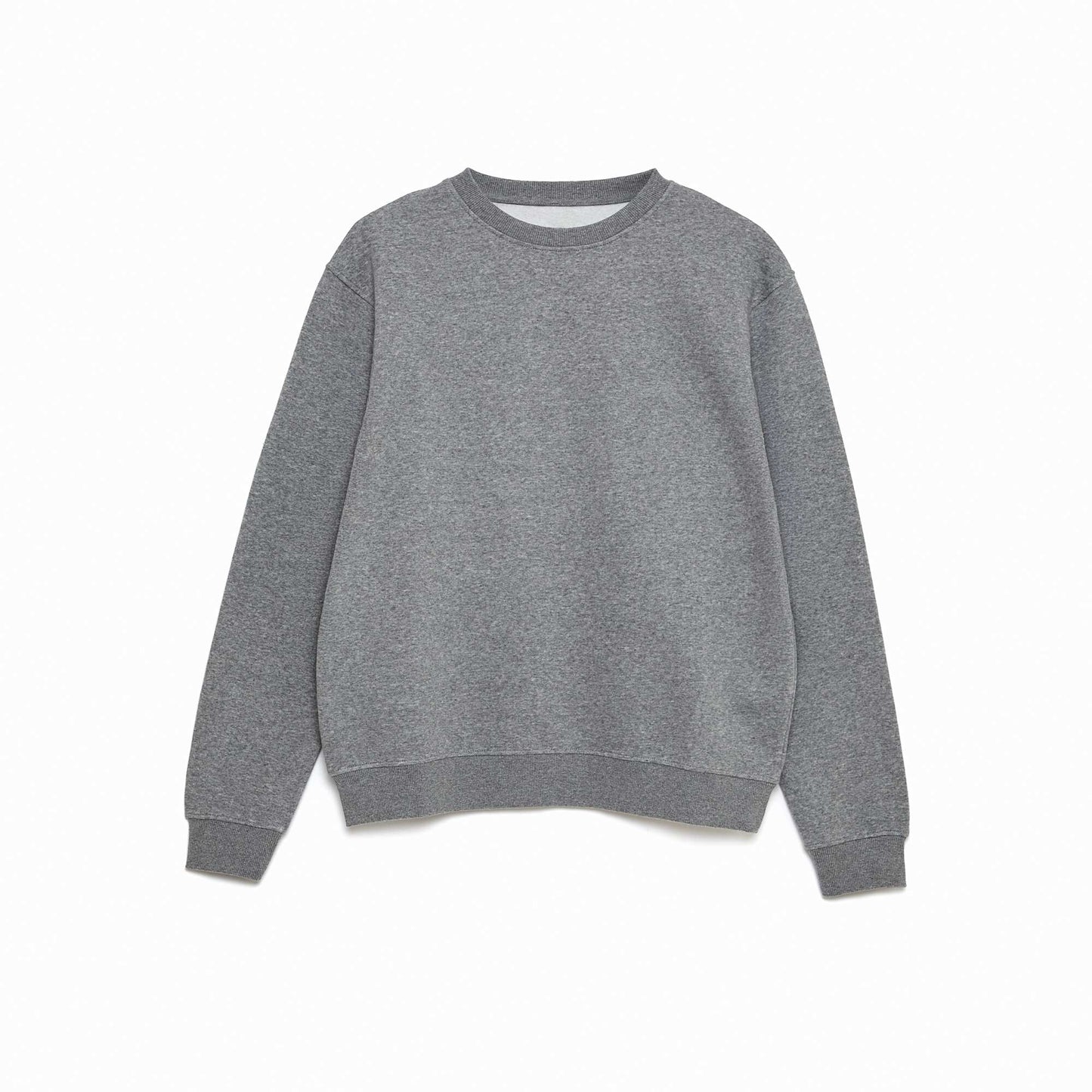 Sweat col rond molleton gratté 260 Gr  - Unisexe GRIS