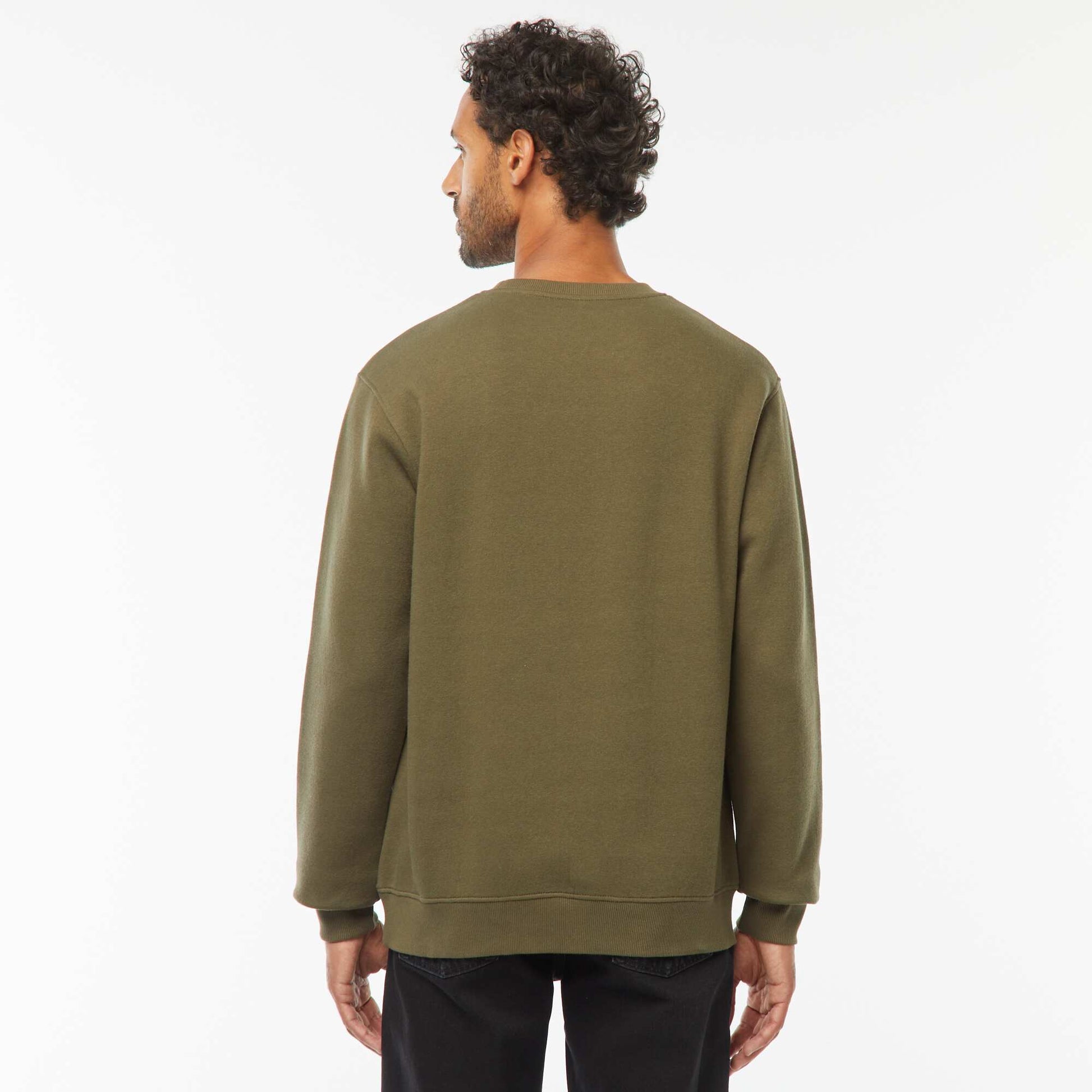 Sweat col rond molleton gratté 260 Gr  - Unisexe KAKI