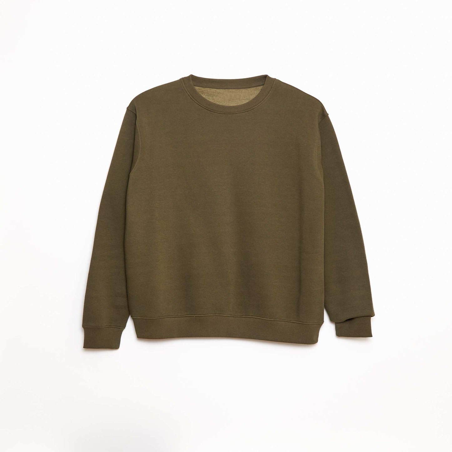 Sweat col rond molleton gratté 260 Gr  - Unisexe KAKI