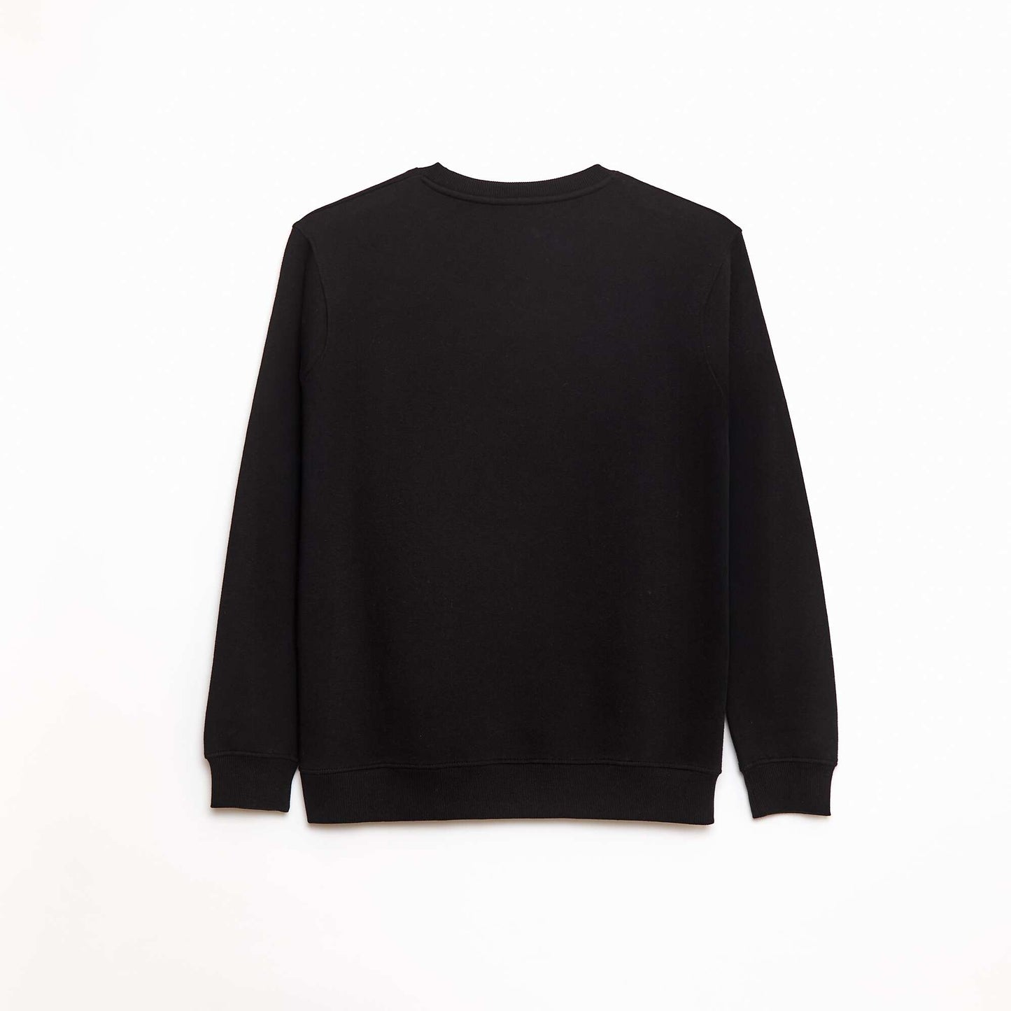 Sweat col rond molleton gratté 260 Gr  - Unisexe NOIR