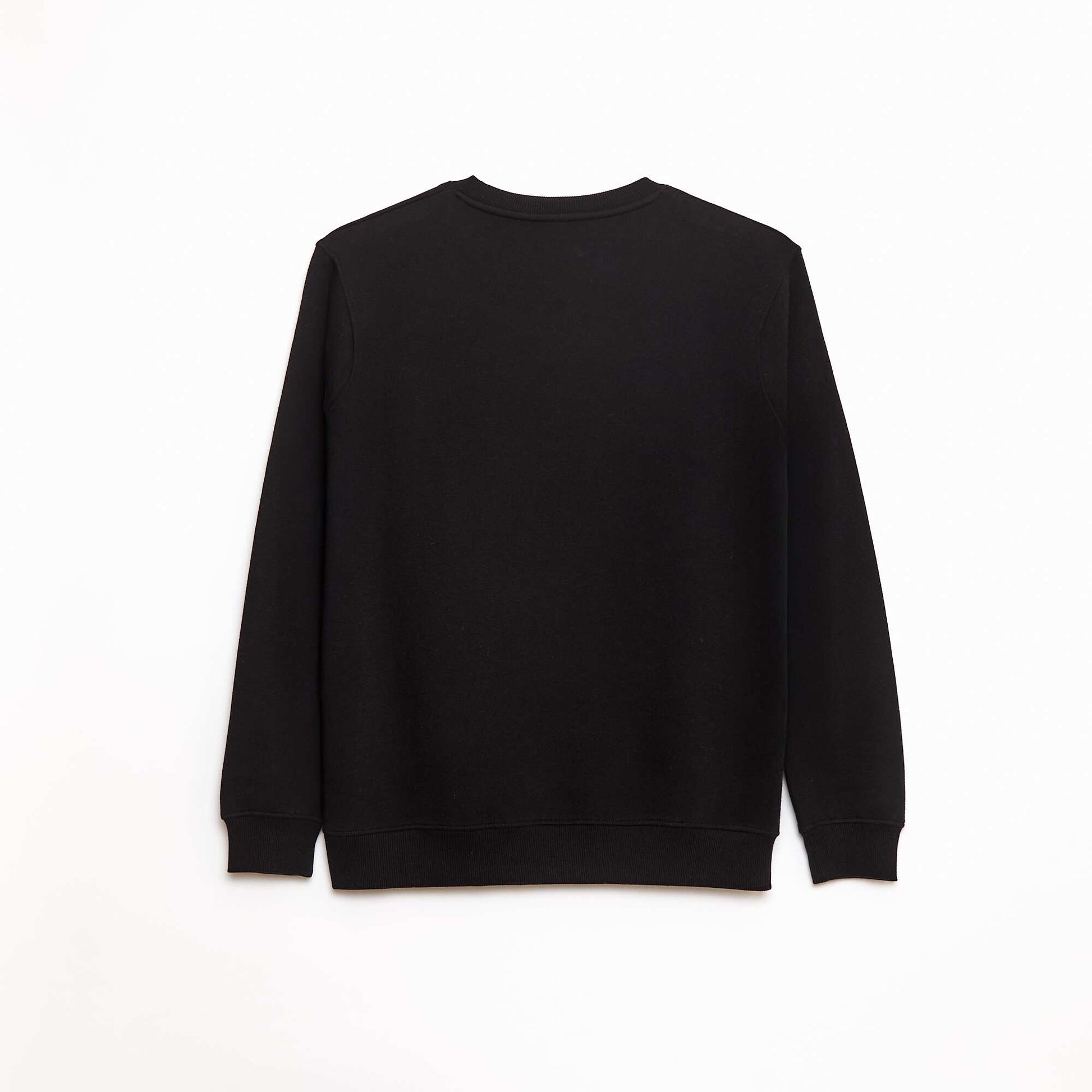 Sweat col rond molleton gratté 260 Gr  - Unisexe NOIR