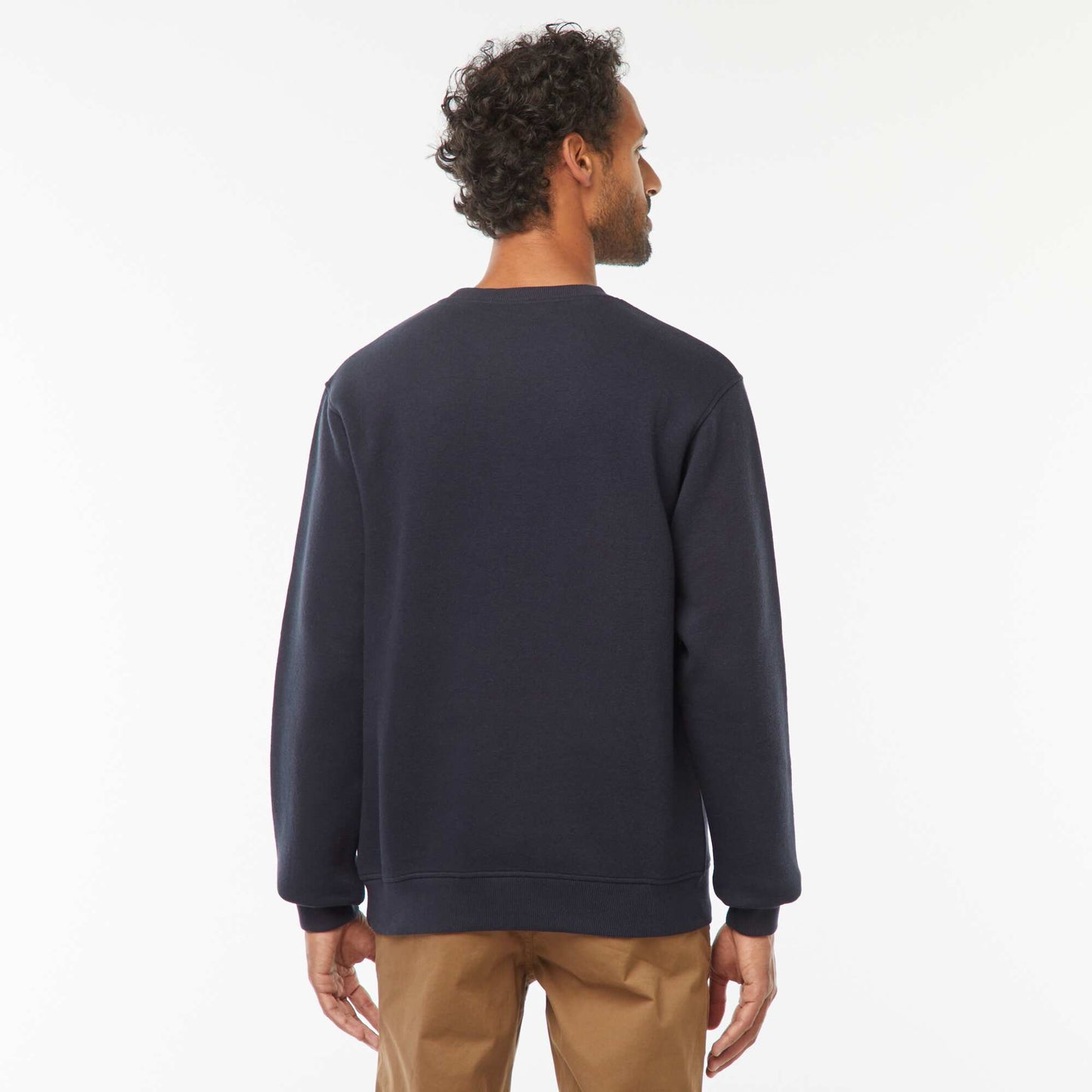 Sweat col rond molleton gratté 260 Gr  - Unisexe BLEU MARINE