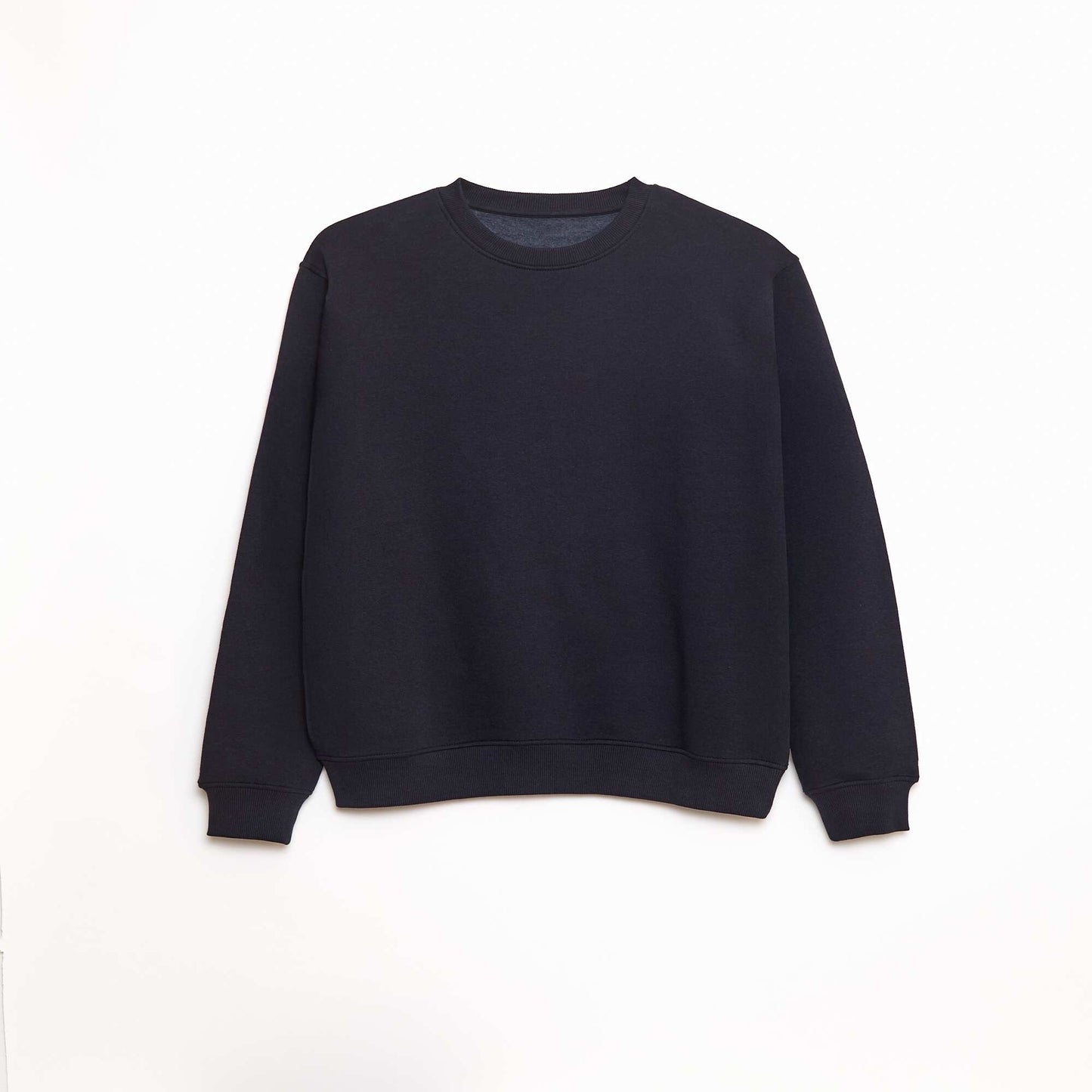 Sweat col rond molleton gratté 260 Gr  - Unisexe BLEU MARINE
