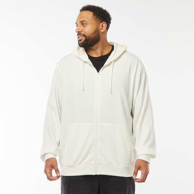 Sweat zippé capuche 260 Gr - unisexe BLANC