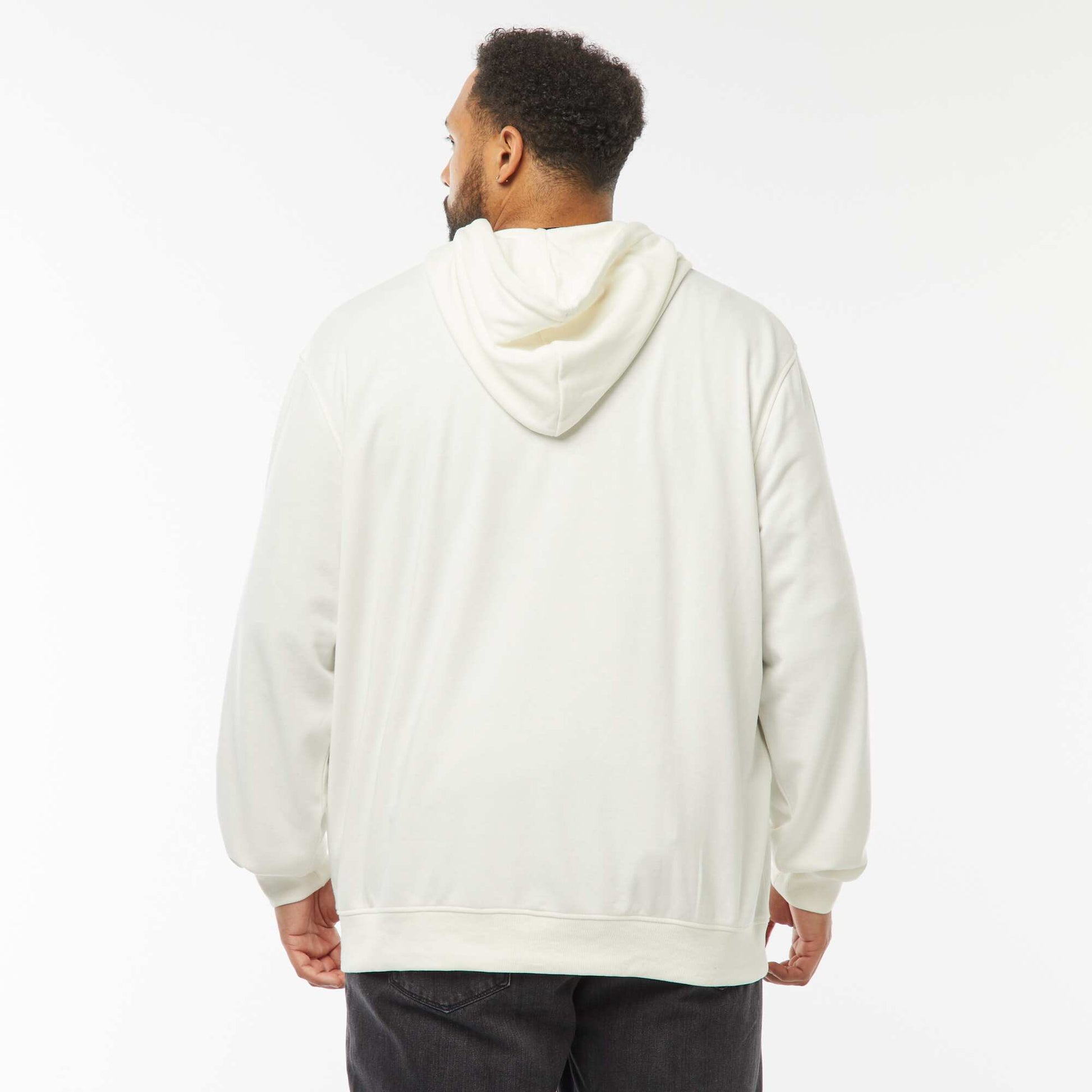 Sweat zippé capuche 260 Gr - unisexe BLANC