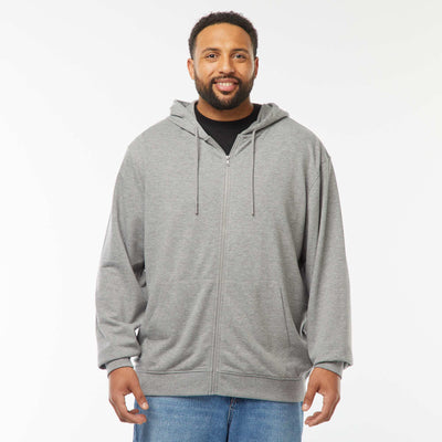 Sweat zippé capuche 260 Gr - unisexe GRIS