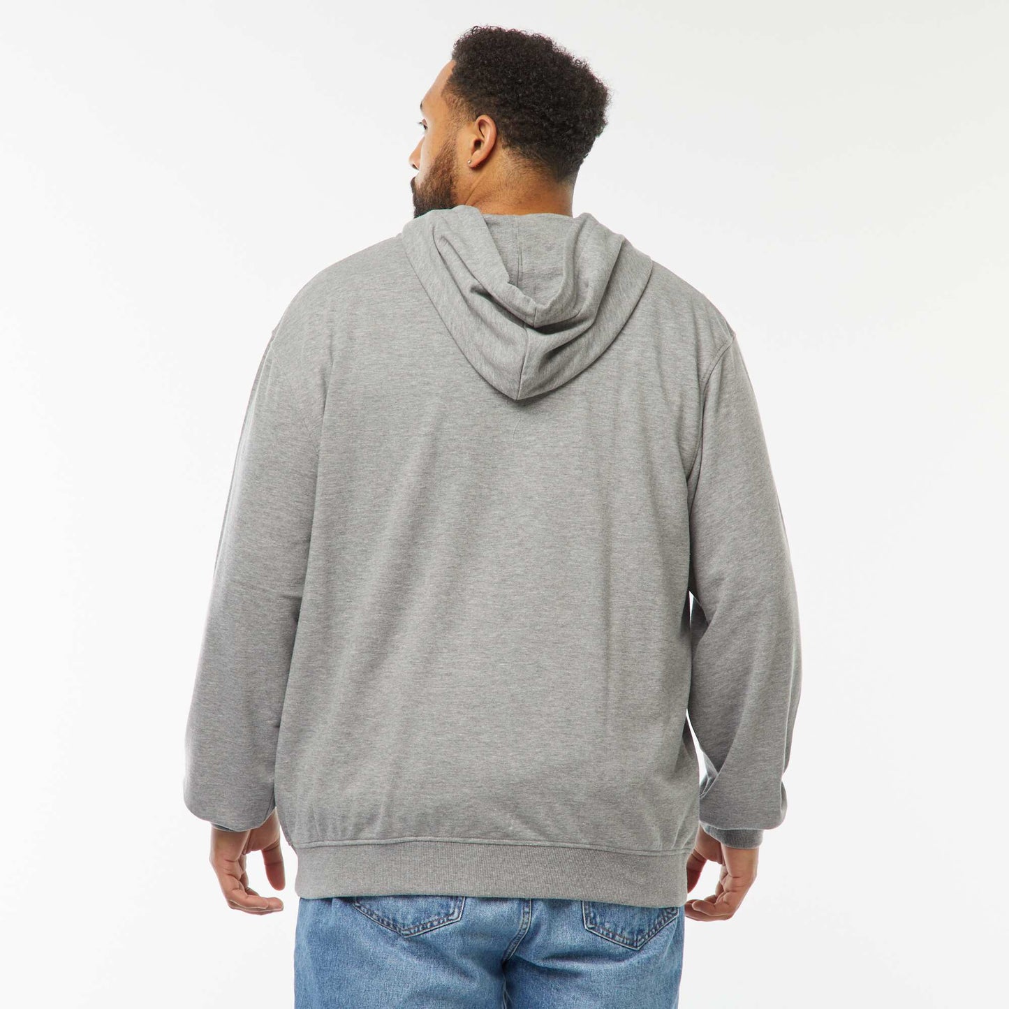 Sweat zippé capuche 260 Gr - unisexe GRIS