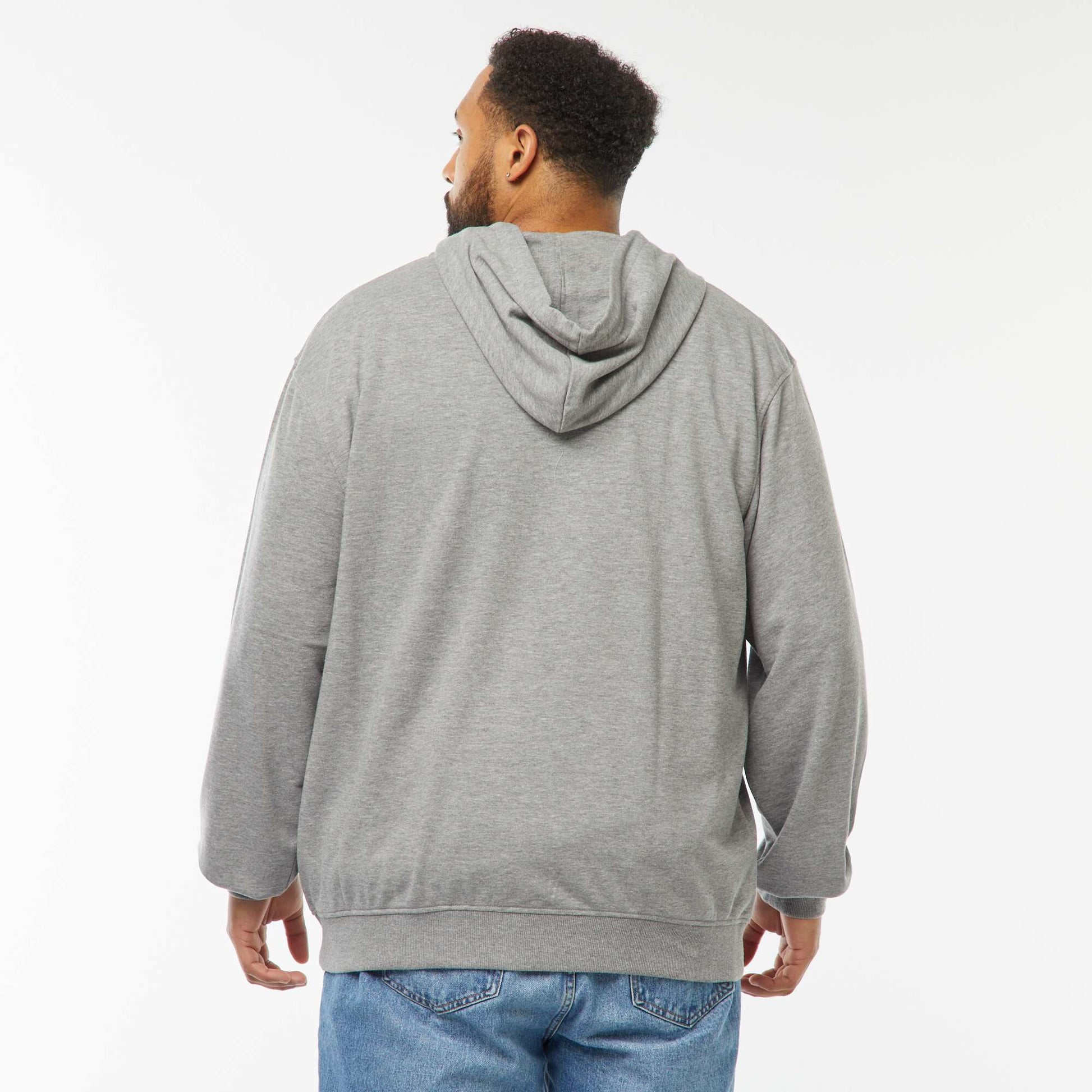 Sweat zippé capuche 260 Gr - unisexe GRIS