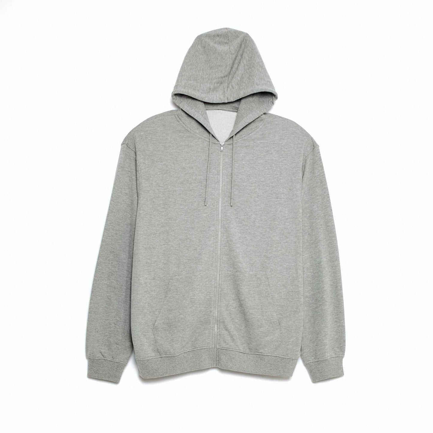 Sweat zippé capuche 260 Gr - unisexe GRIS
